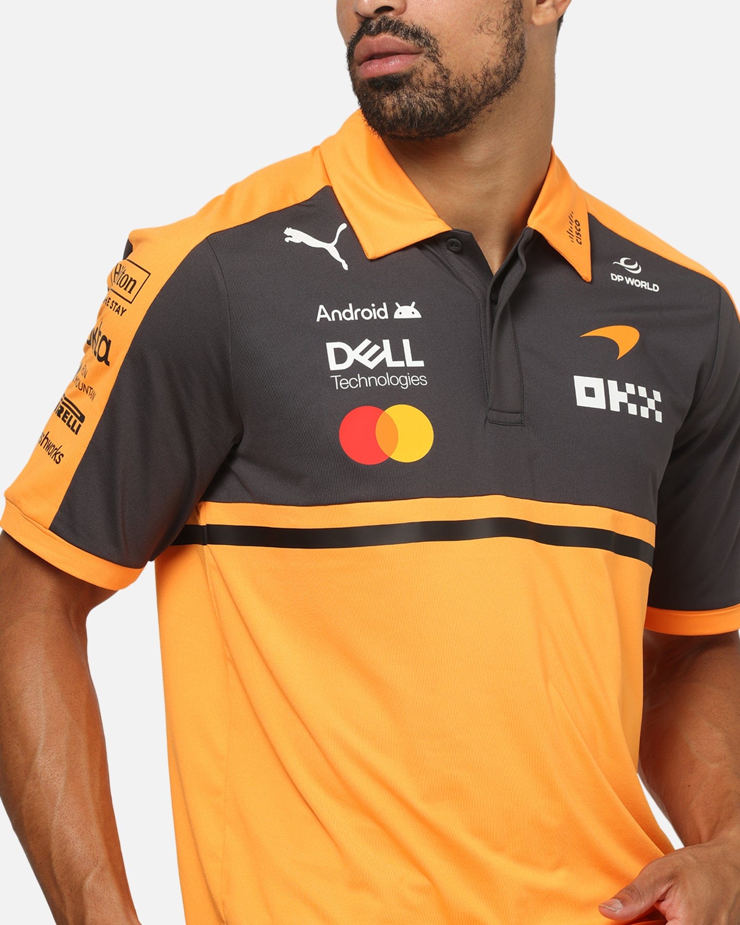 Puma x Mclaren F1 Team Replica Polo Shirt Papaya
