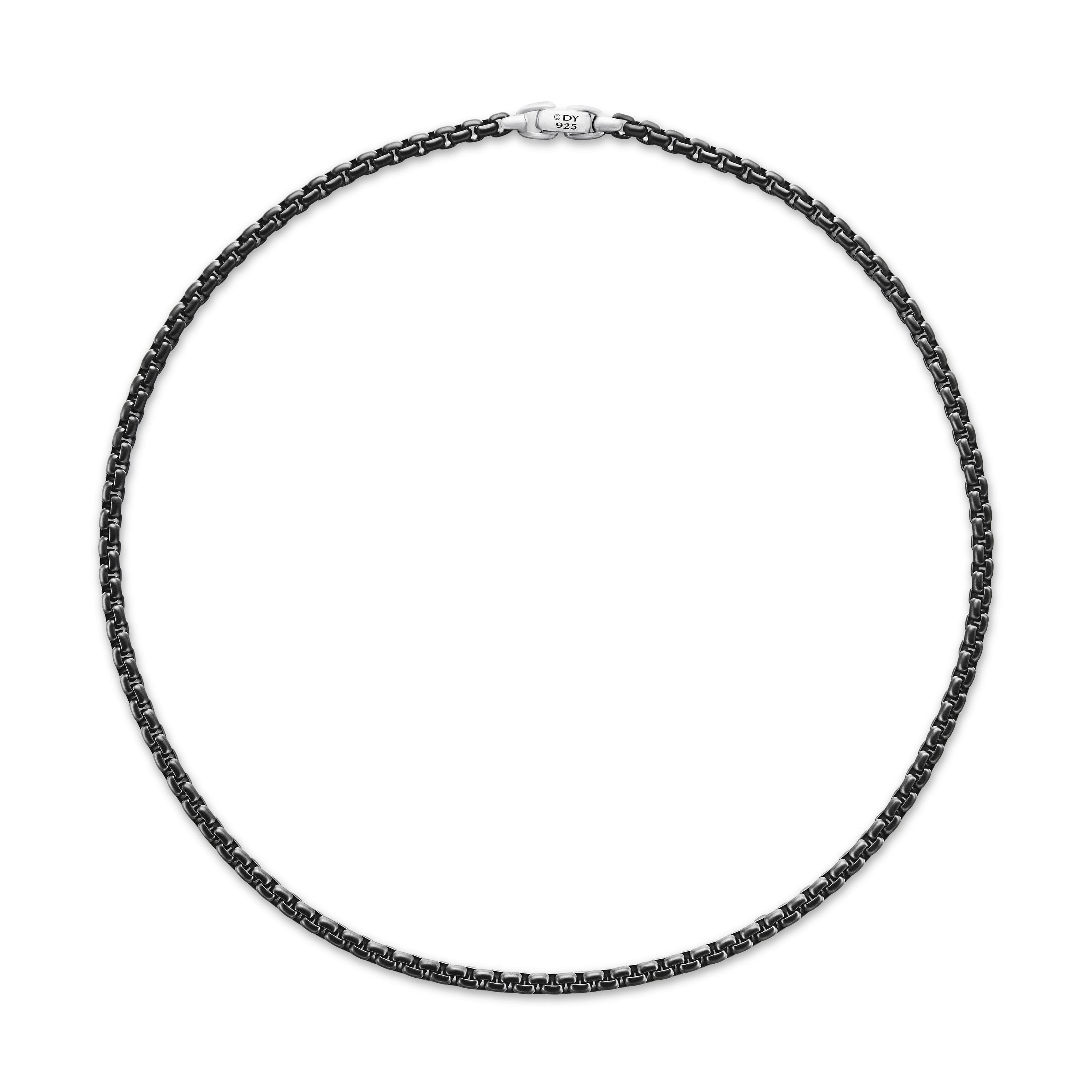 David Yurman Chain Collection Necklace in Stainless Steel with Sterling Silver