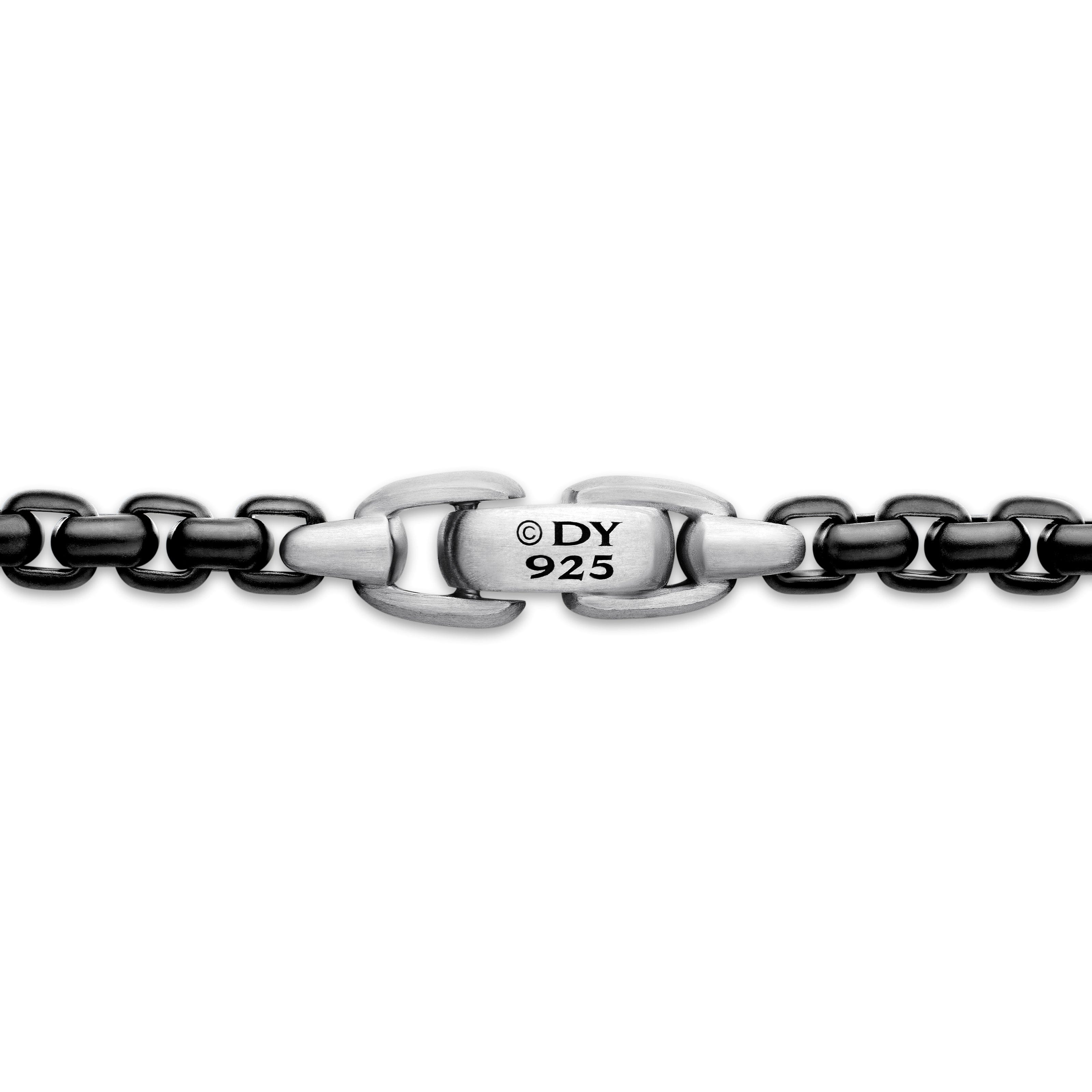 David Yurman Chain Collection Necklace in Stainless Steel with Sterling Silver