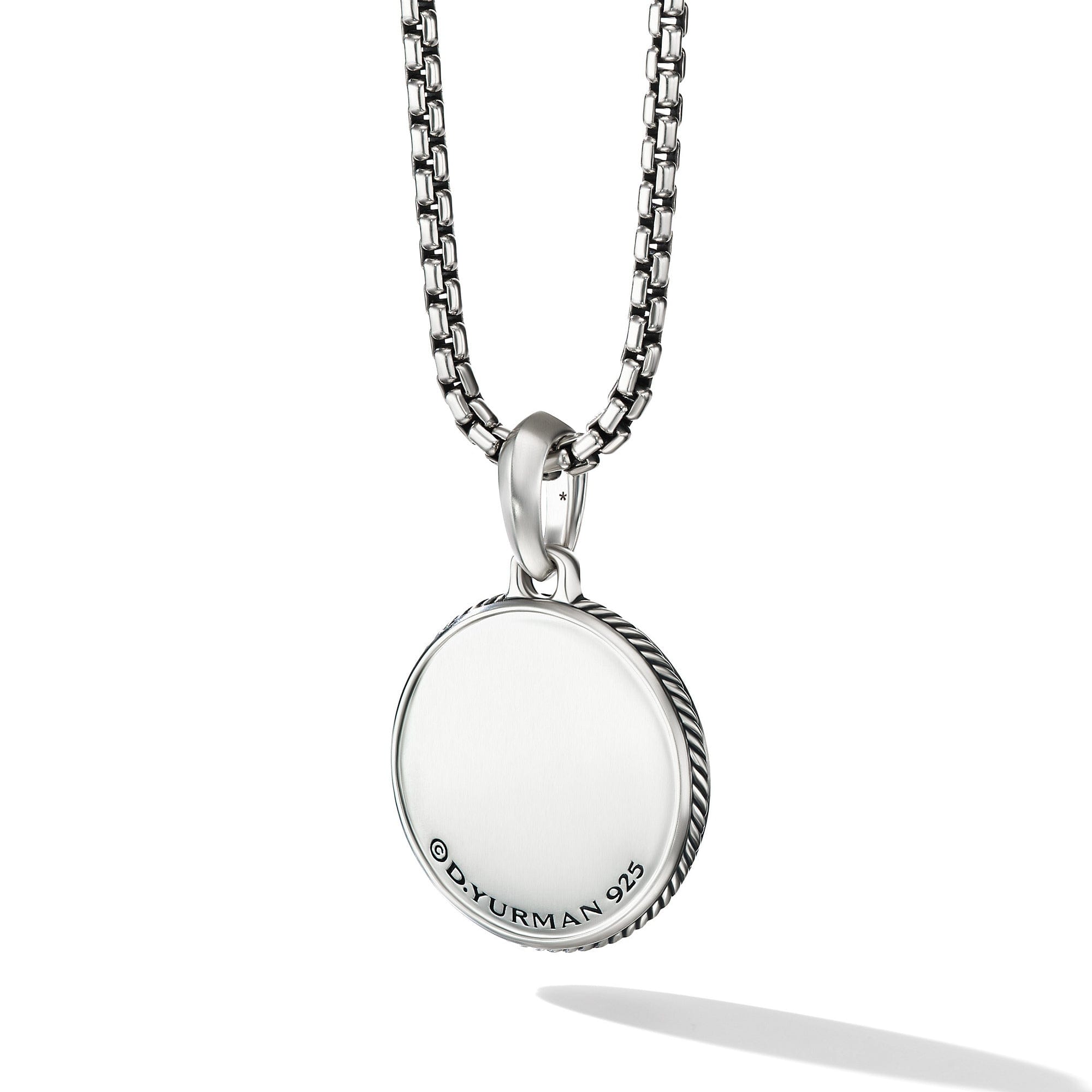 David Yurman Maritime Compass Amulet with Center Black Diamond - D25663MSSABD