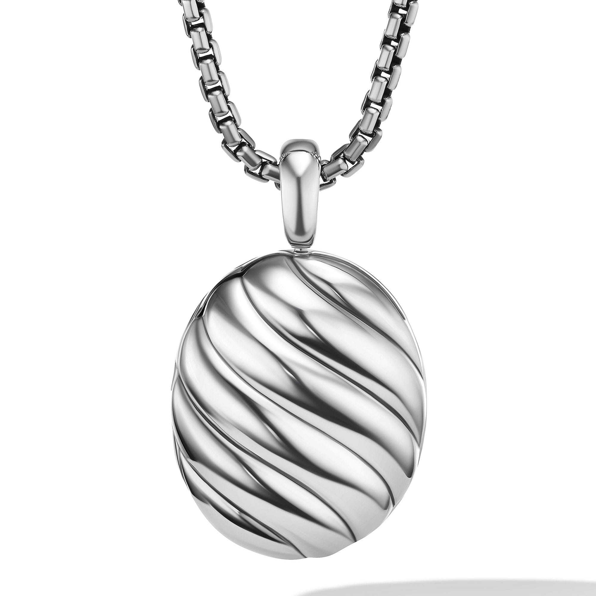 David Yurman Sculpted Cable Locket Amulet - D17164 SS