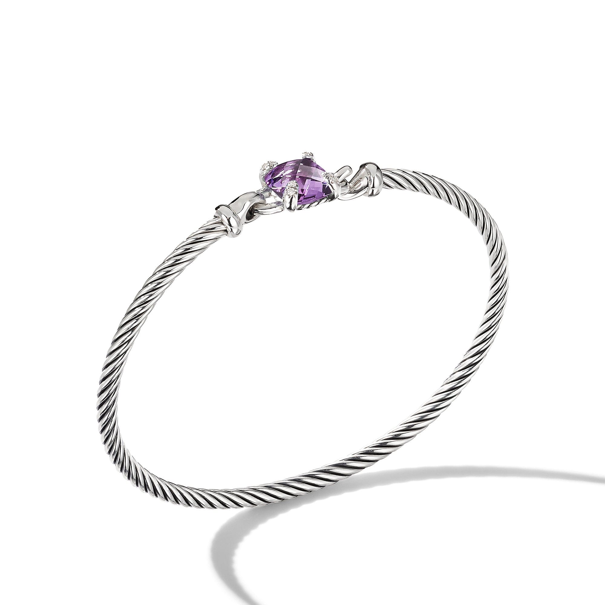David Yurman Chatelaine Bracelet with Amethyst and Diamonds - B16329DSSAAMDIM