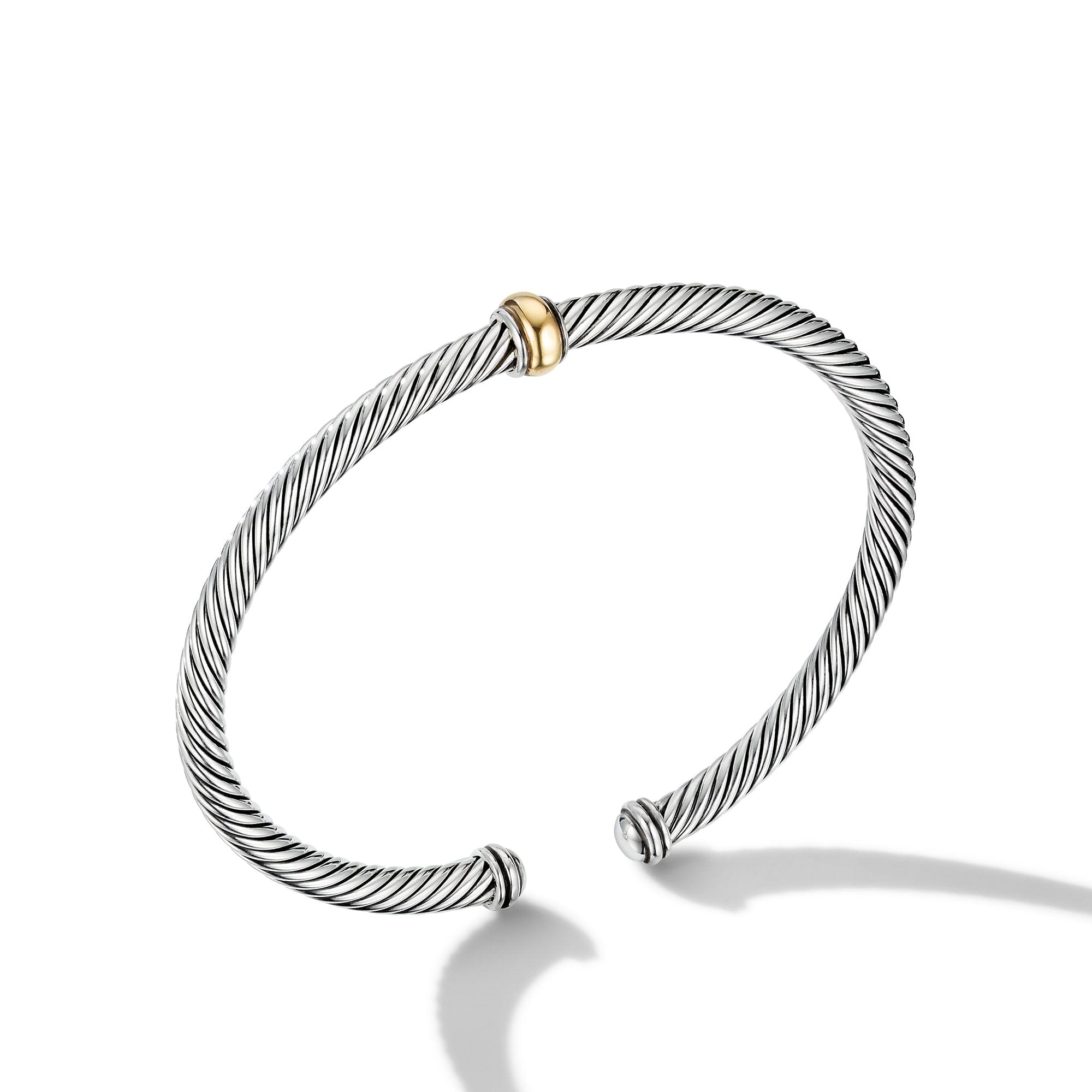 David Yurman Cable Classics Center Station Bracelet with 18k Yellow Gold - B14761 S8