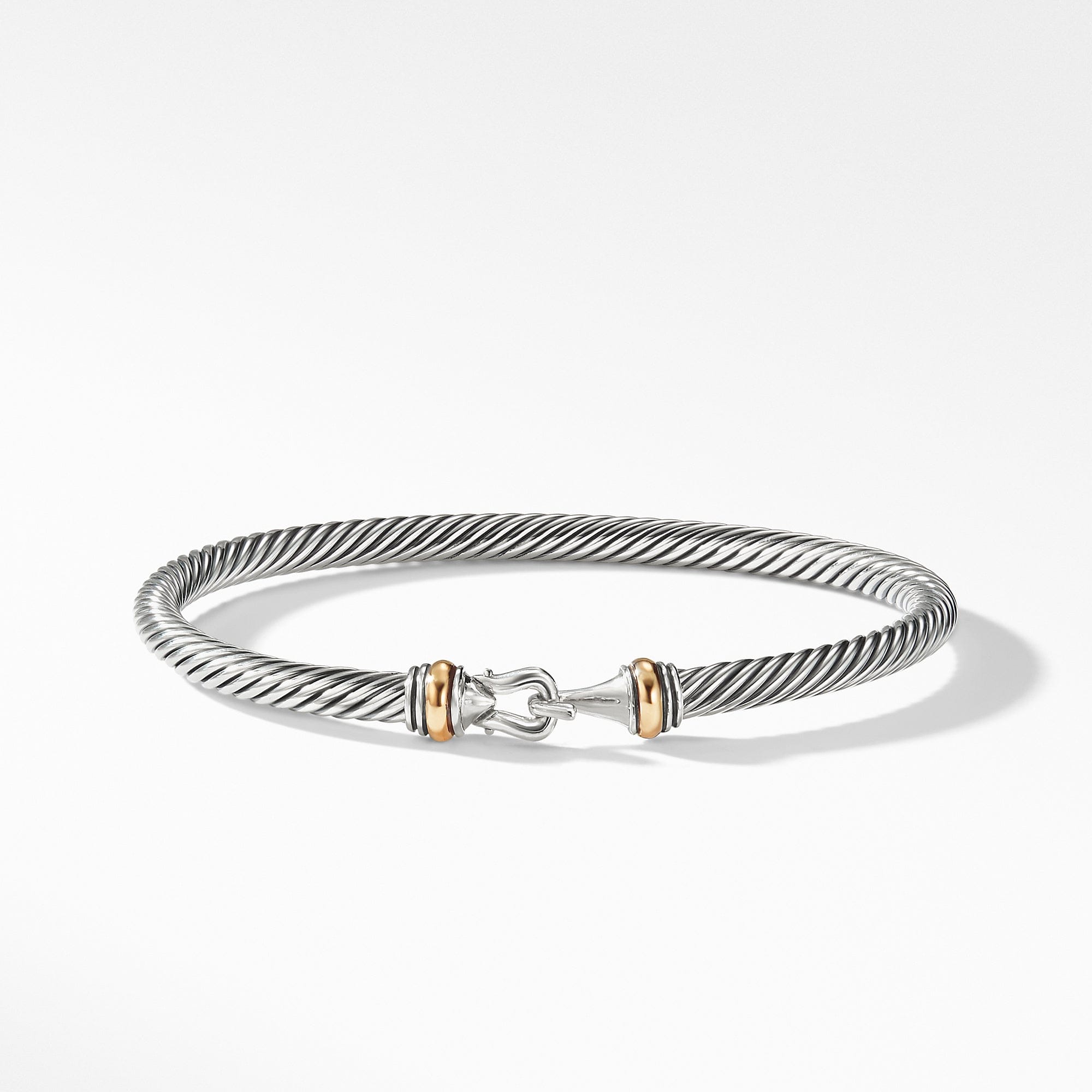 David Yurman Cable Buckle Bracelet with Gold - B11295 S8S