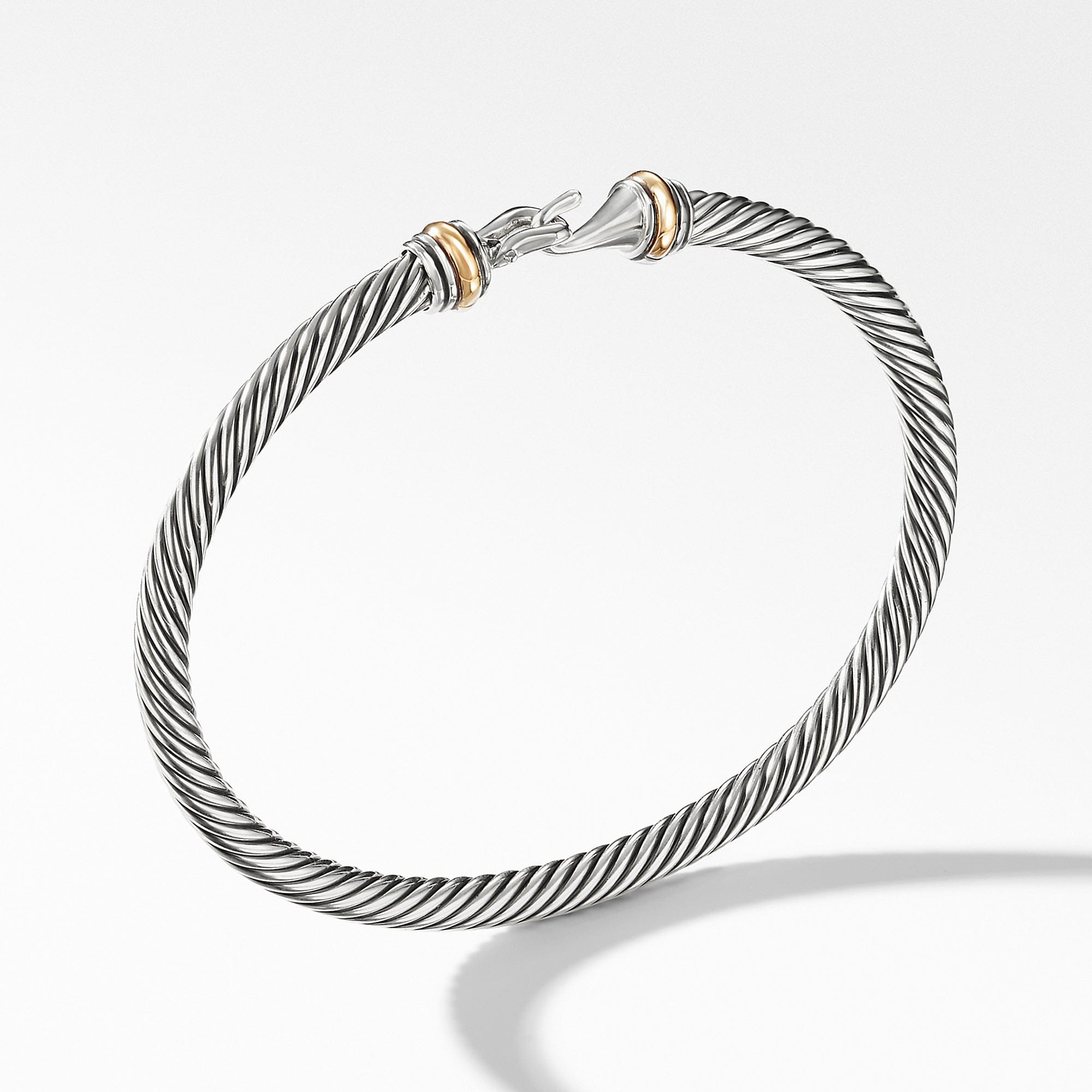 David Yurman Cable Buckle Bracelet with Gold - B11295 S8S