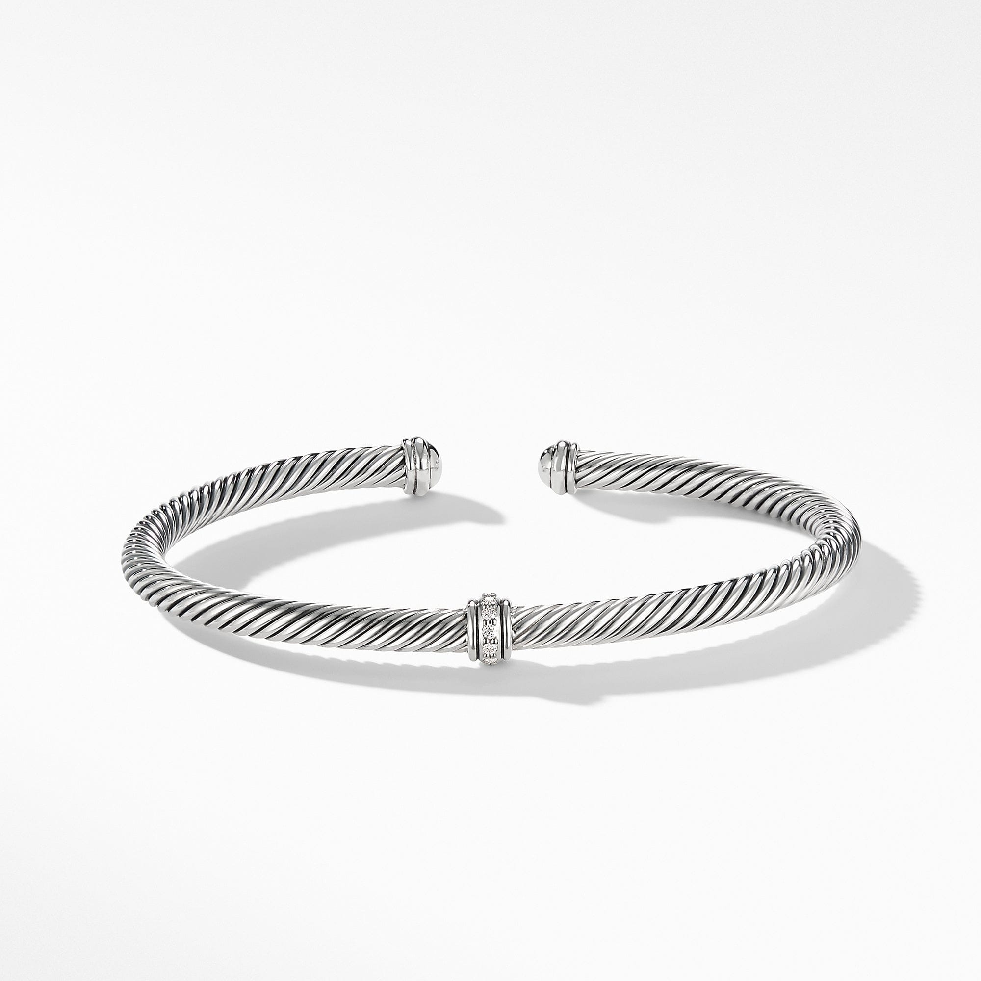 David Yurman Cable Classic Center Station Bracelet with Diamonds - B14761DSSADI