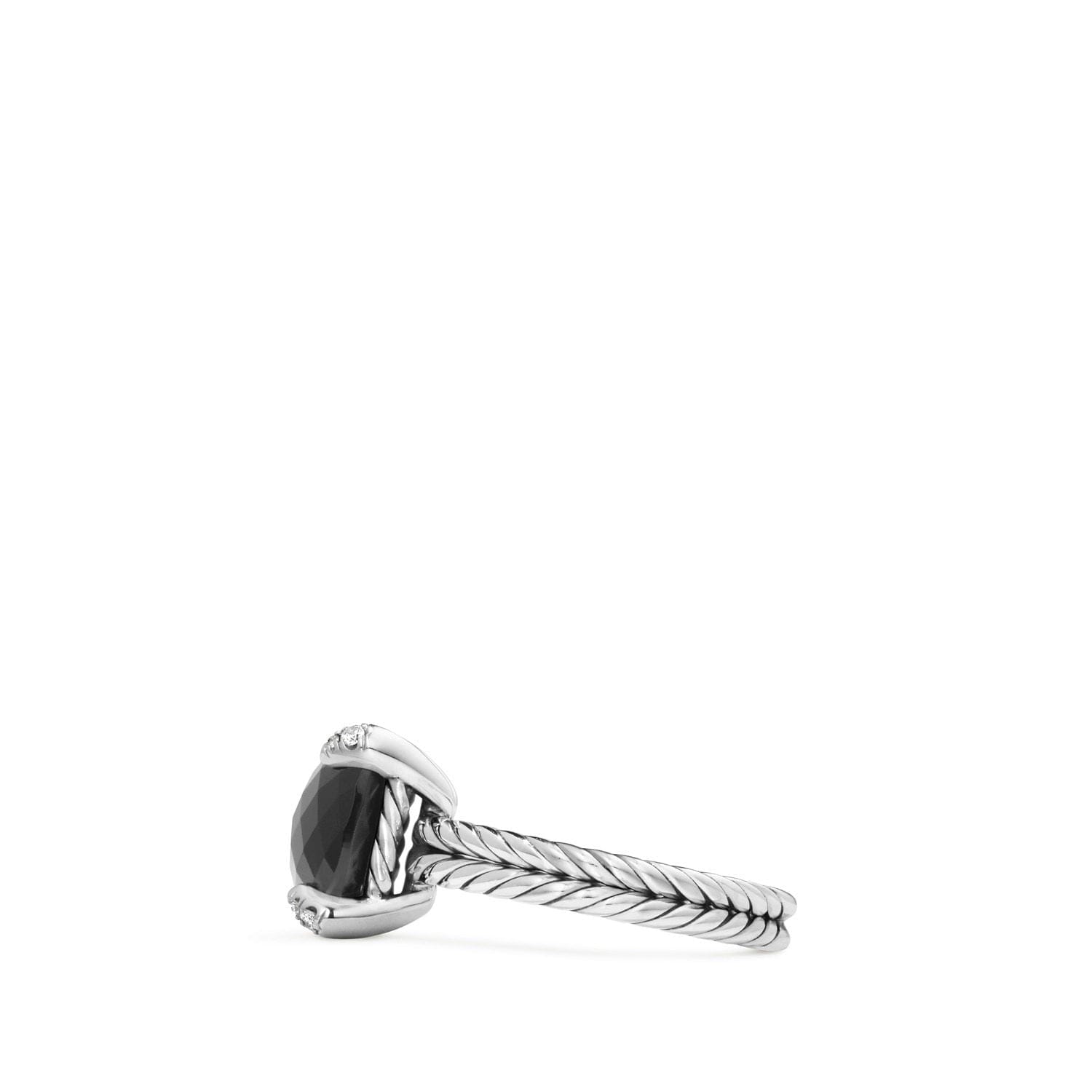 David Yurman Chatelaine Ring with Black Onyx and Diamonds - R12643DSSABODI
