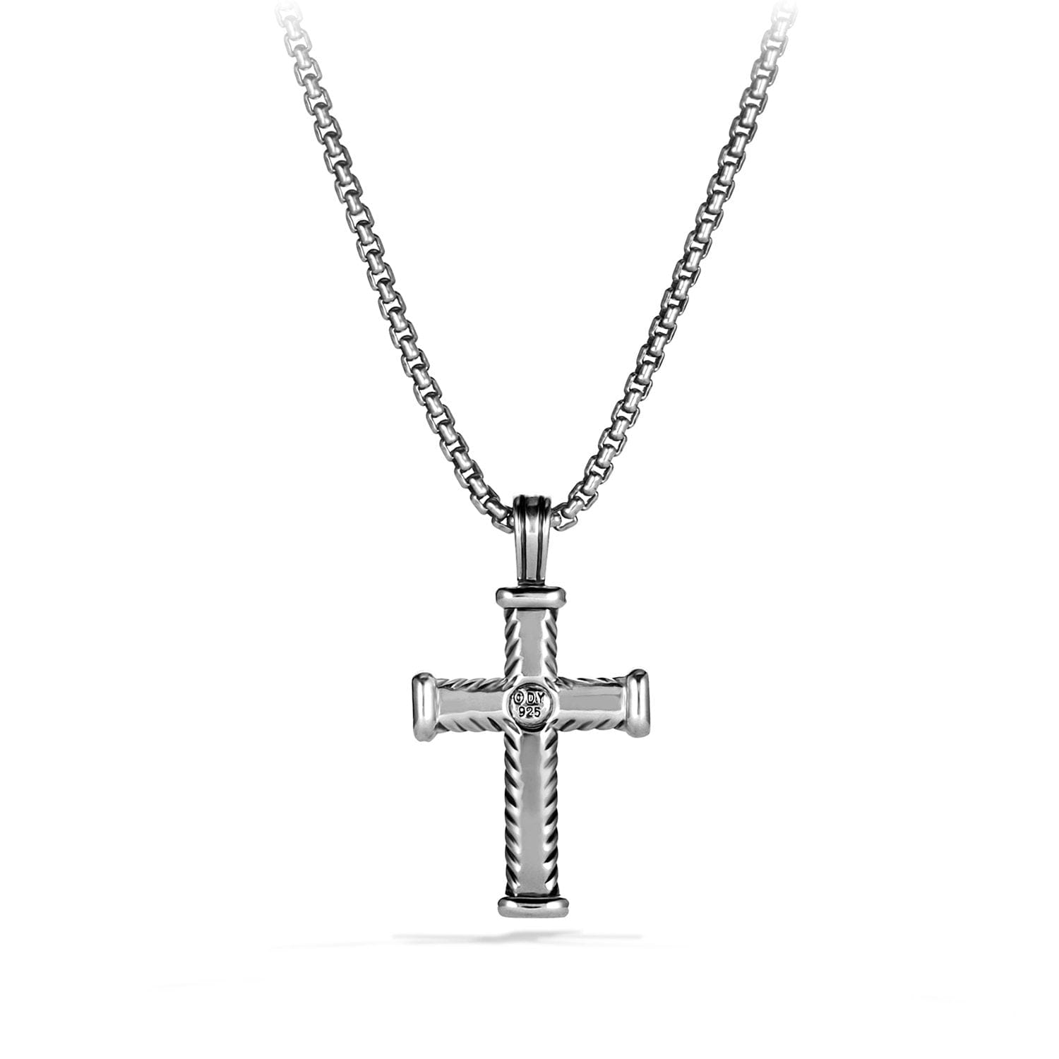 David Yurman Chevron Cross with Black Diamonds - D05039MSSABD - 883932202748