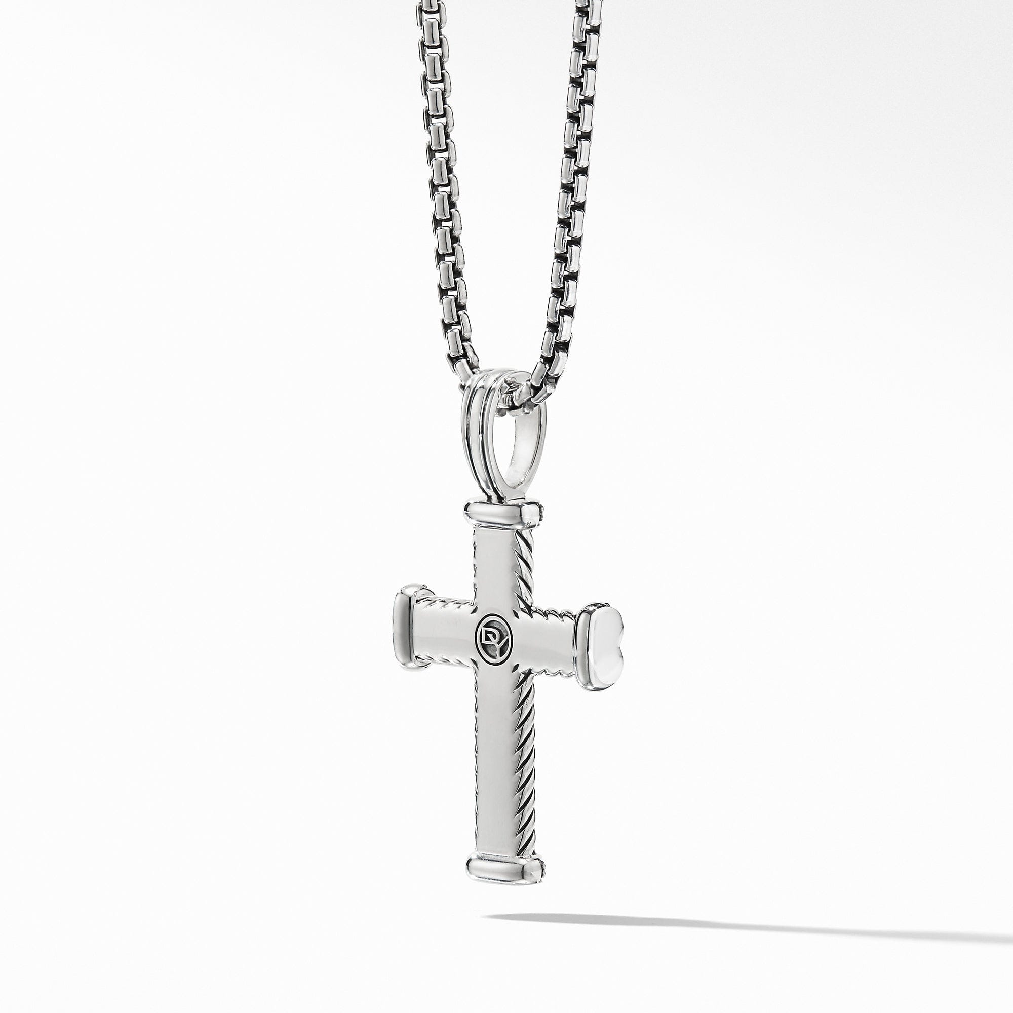 David Yurman Chevron Cross with Black Diamonds - D05039MSSABD - 883932202748