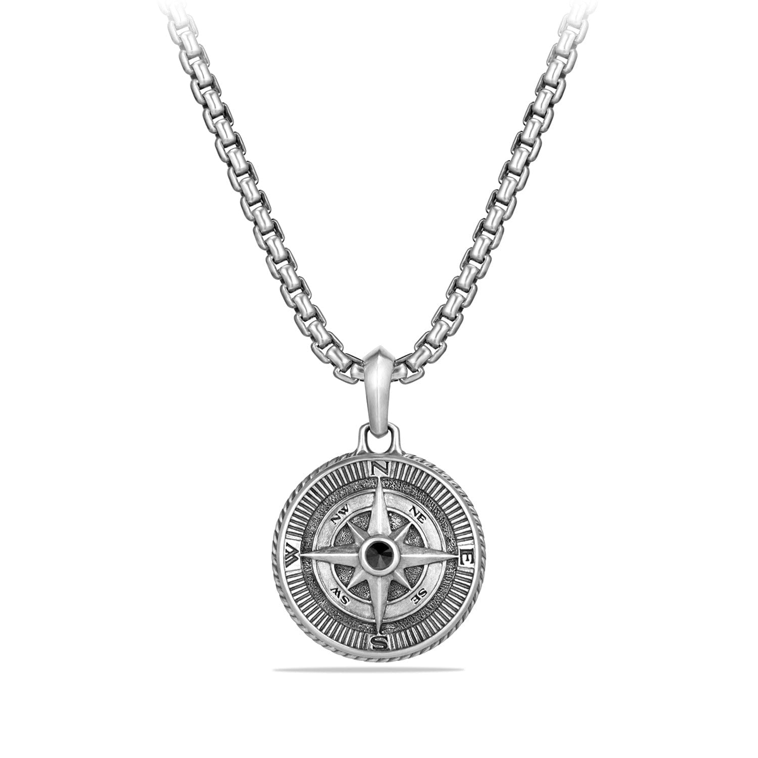 David Yurman Maritime Compass Amulet with Black Diamonds - D15885MSSABD