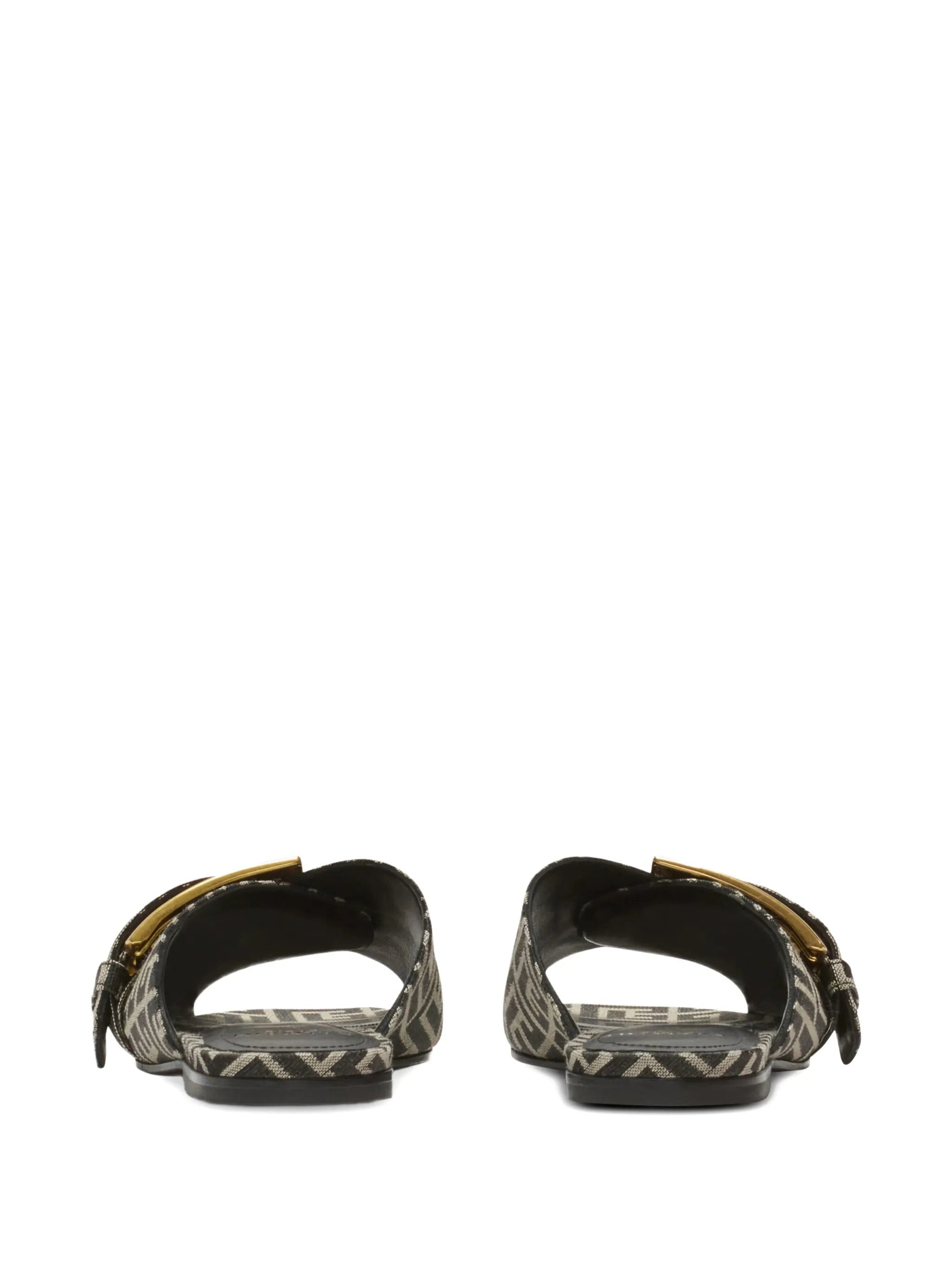 Balmain Anthem monogram - pattern sandals