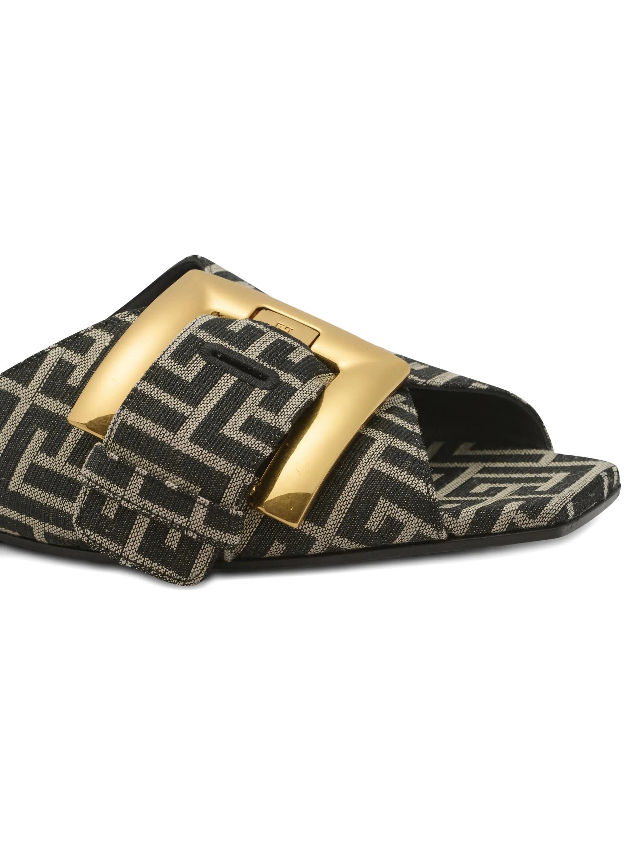 Balmain Anthem monogram - pattern sandals