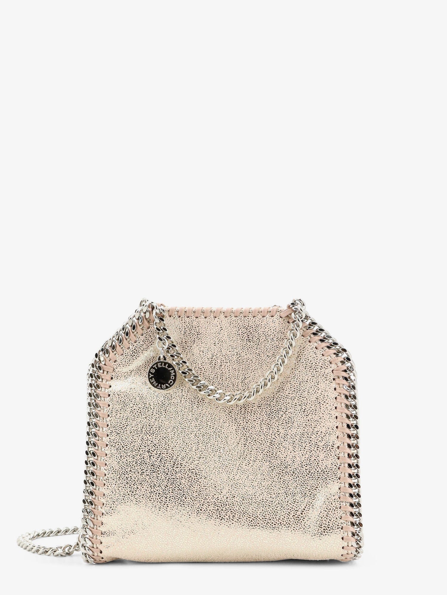 Stella Mccartney Falabella Tiny Shiny Shaggy Deer crossbody bag