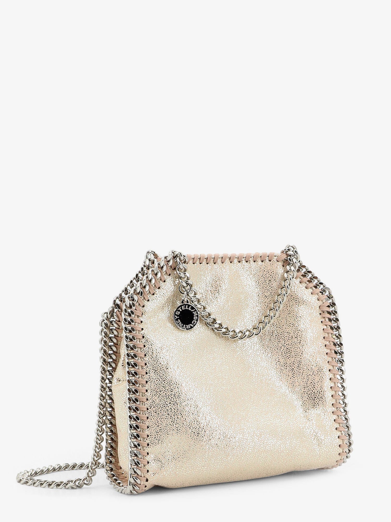 Stella Mccartney Falabella Tiny Shiny Shaggy Deer crossbody bag