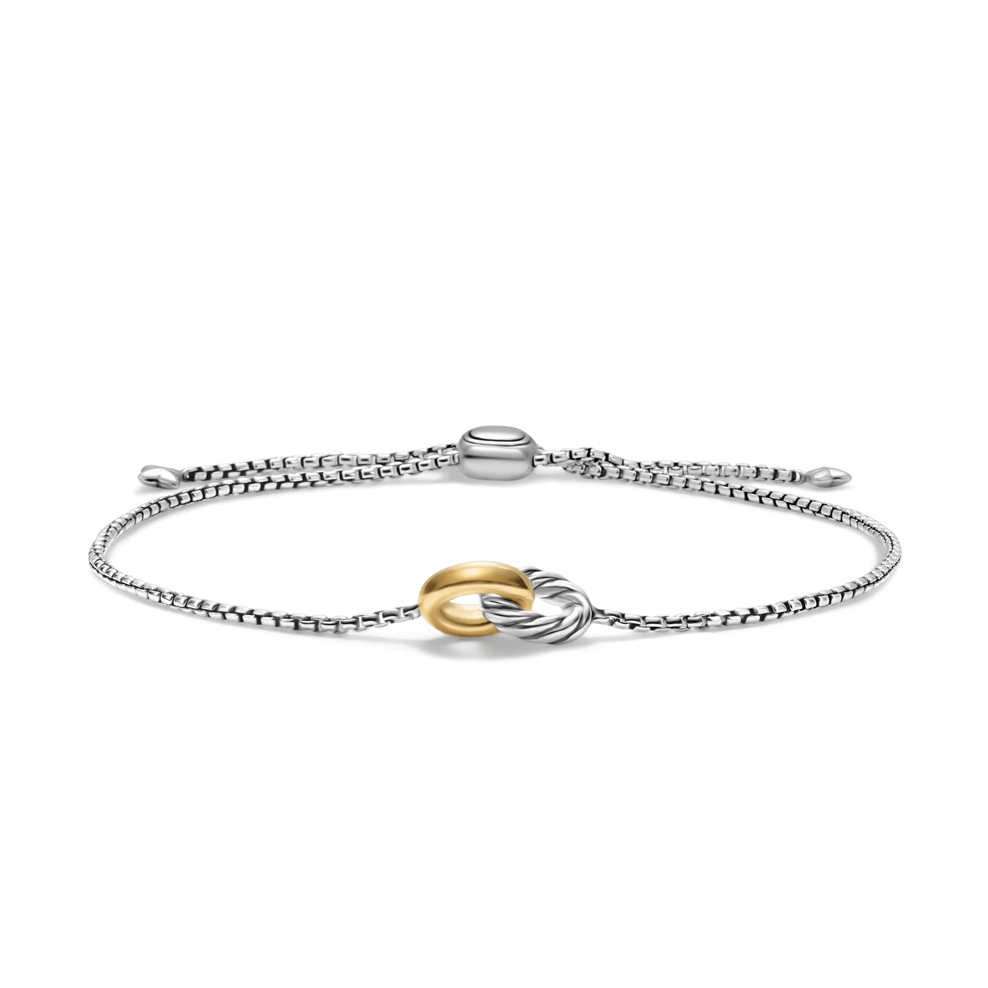 David Yurman Cable Collectibles® Collection Bracelet in Sterling Silver and 14k Gold