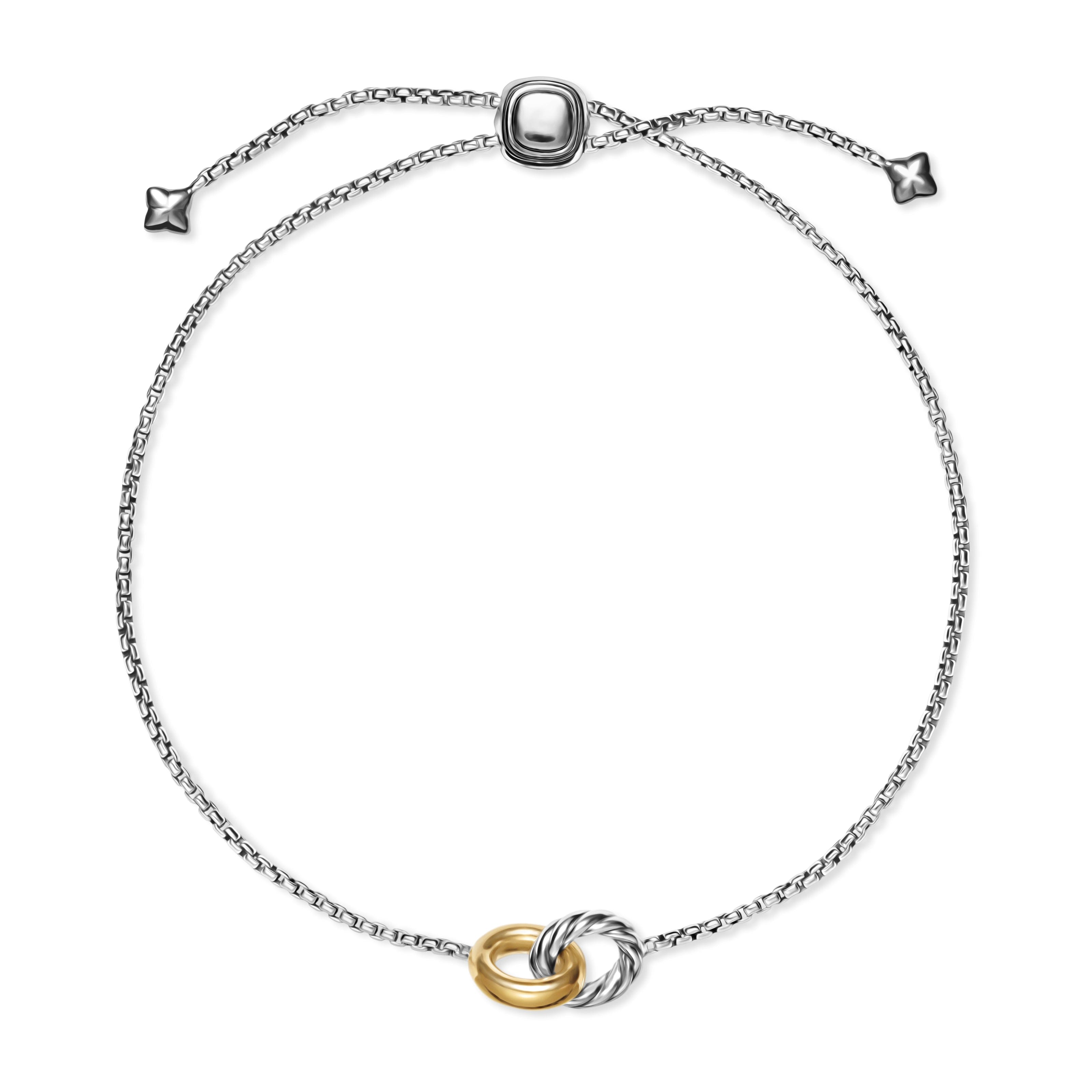 David Yurman Cable Collectibles® Collection Bracelet in Sterling Silver and 14k Gold