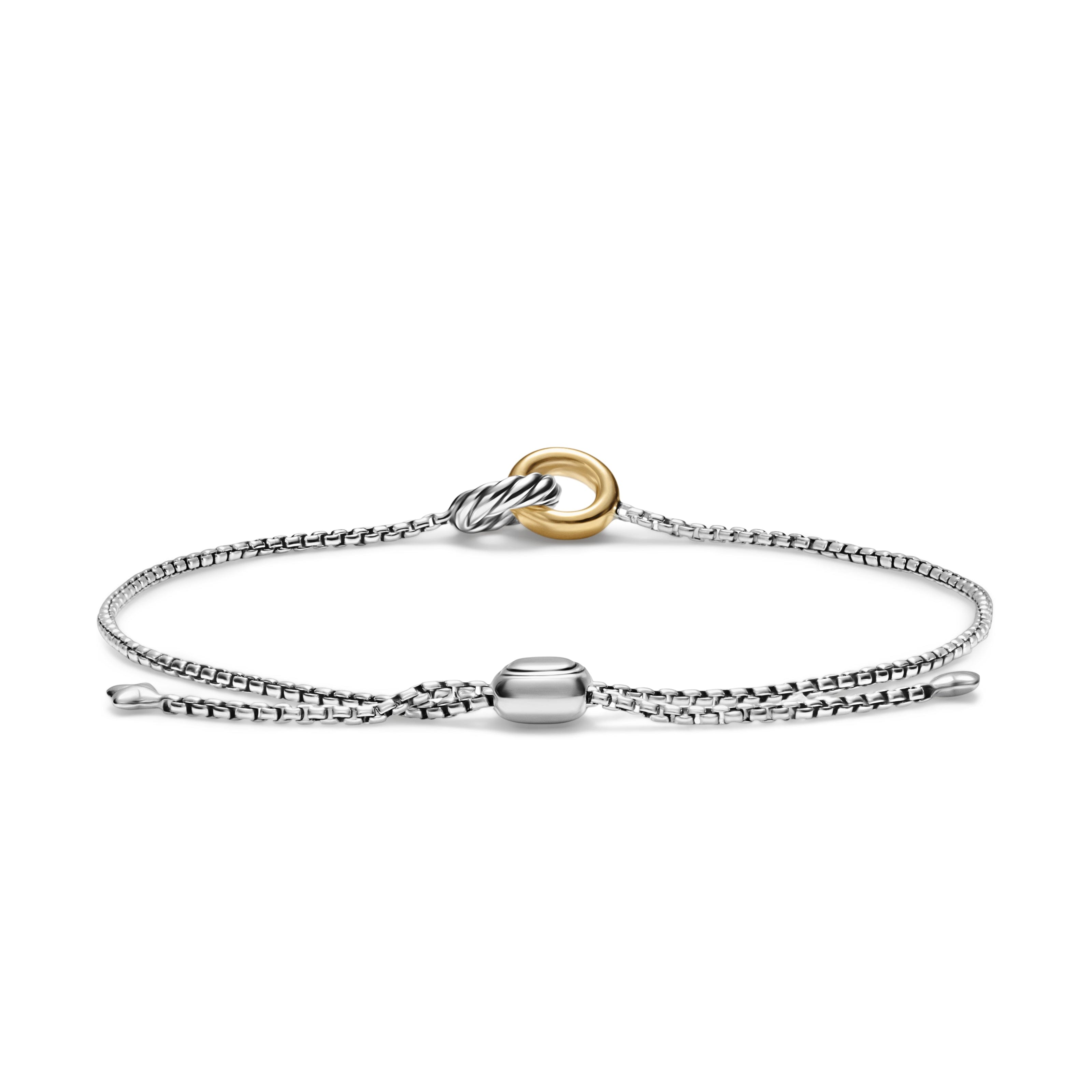 David Yurman Cable Collectibles® Collection Bracelet in Sterling Silver and 14k Gold