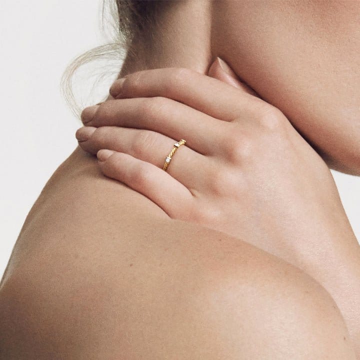 David Yurman Ring with Diamonds in 18K Gold - R12820D88ADI