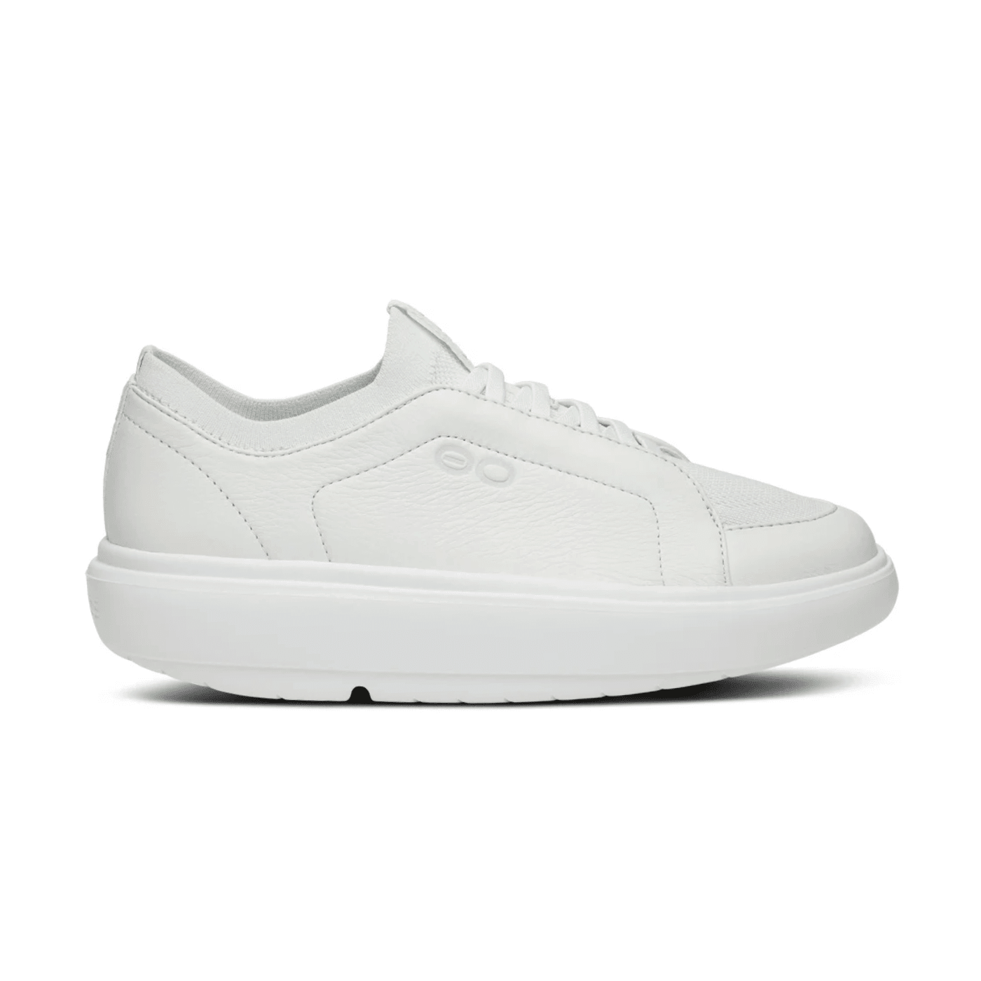Oofos Club+ Women's Slip - On Leather Shoe White