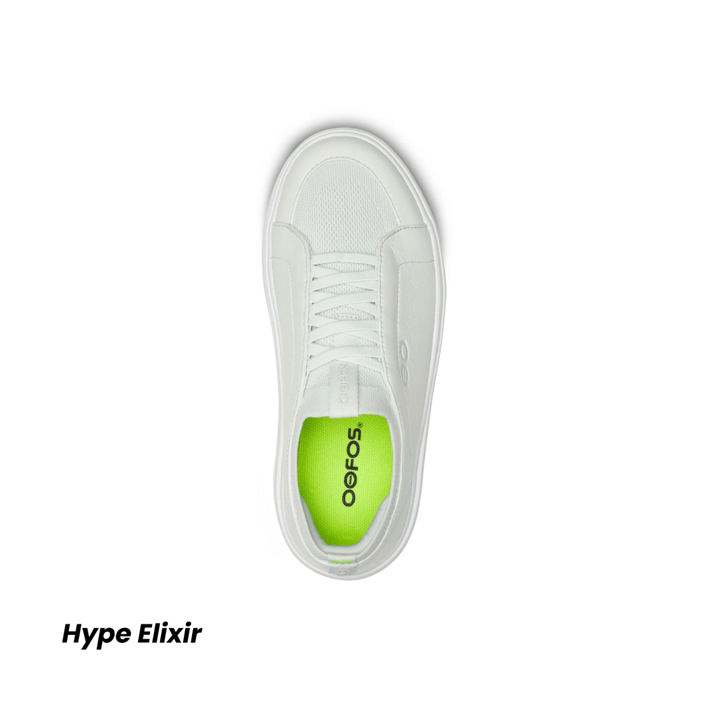 Oofos Club+ Women's Slip - On Leather Shoe White