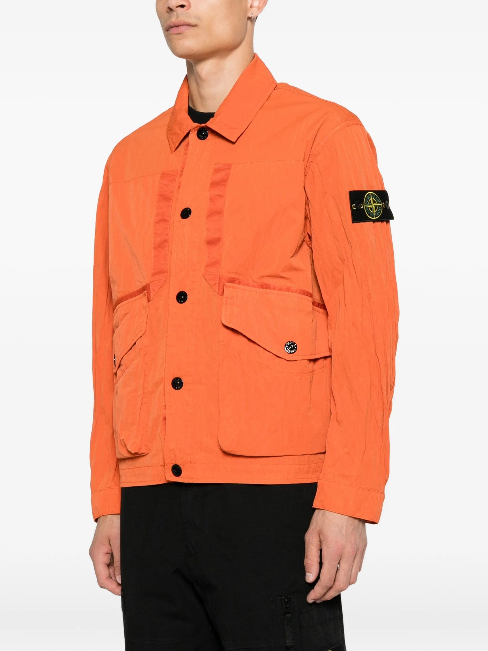 Stone Island logo - patch shirt jacket