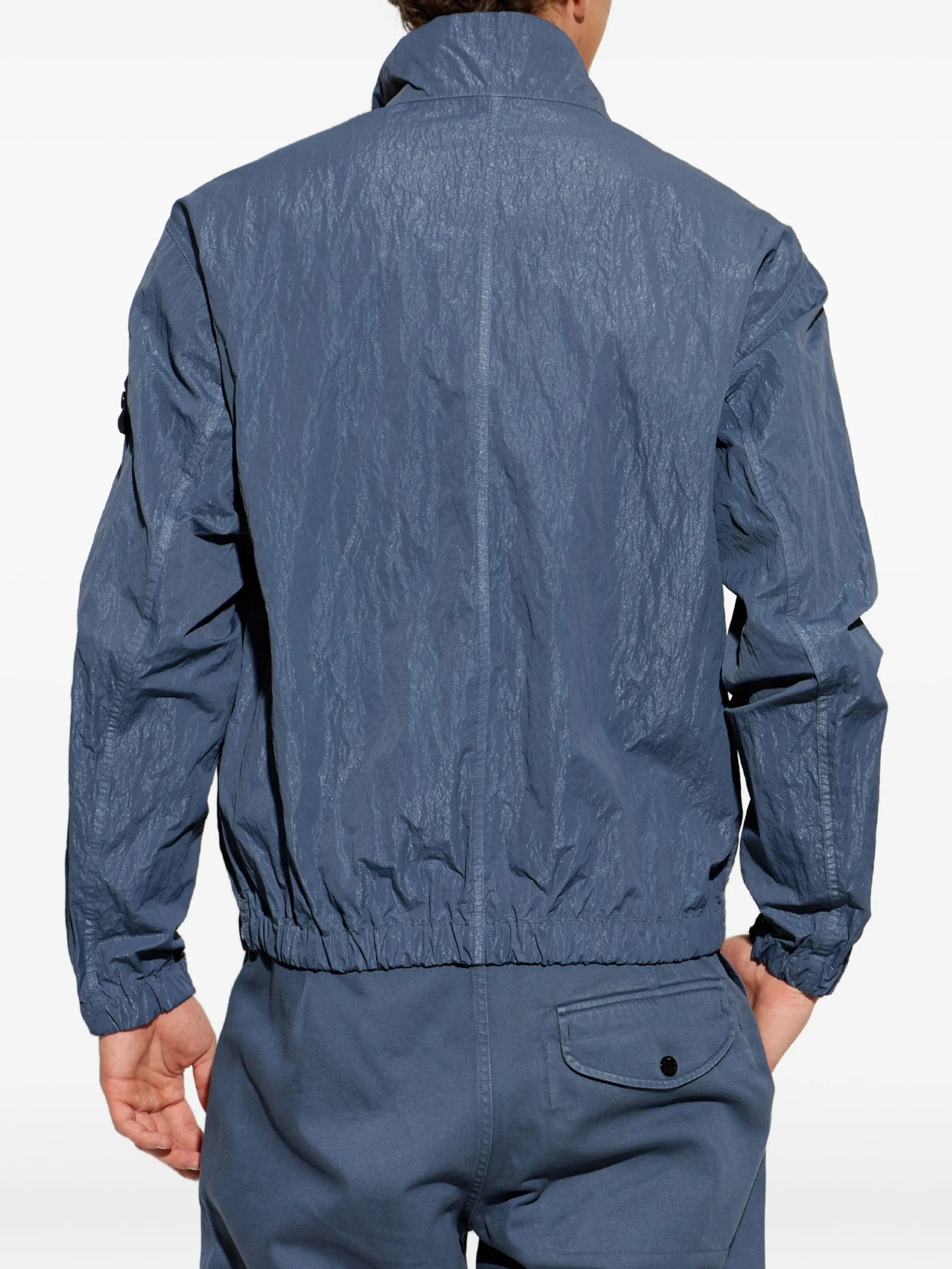 Stone Island logo - patch zip - up jacket