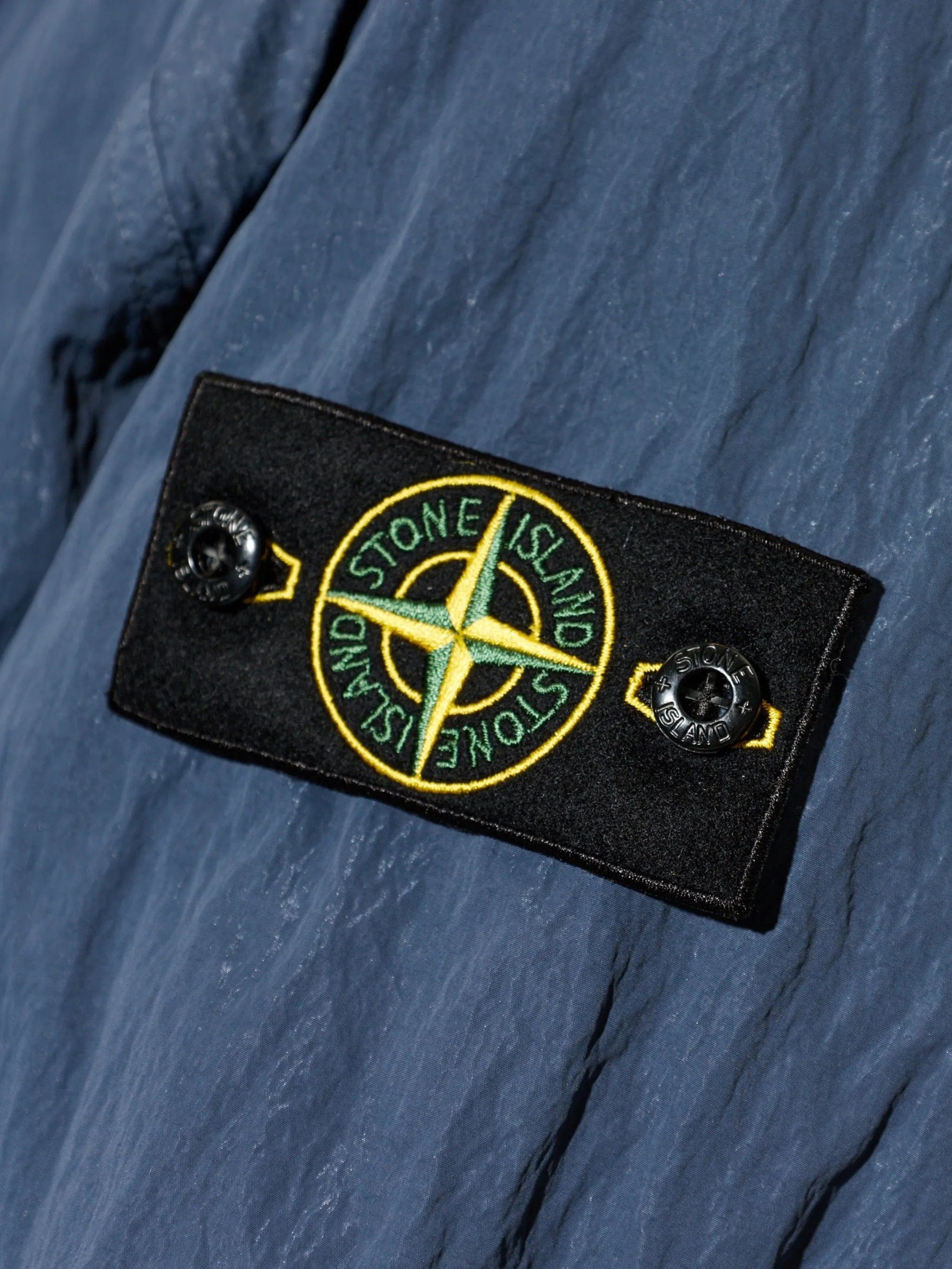 Stone Island logo - patch zip - up jacket
