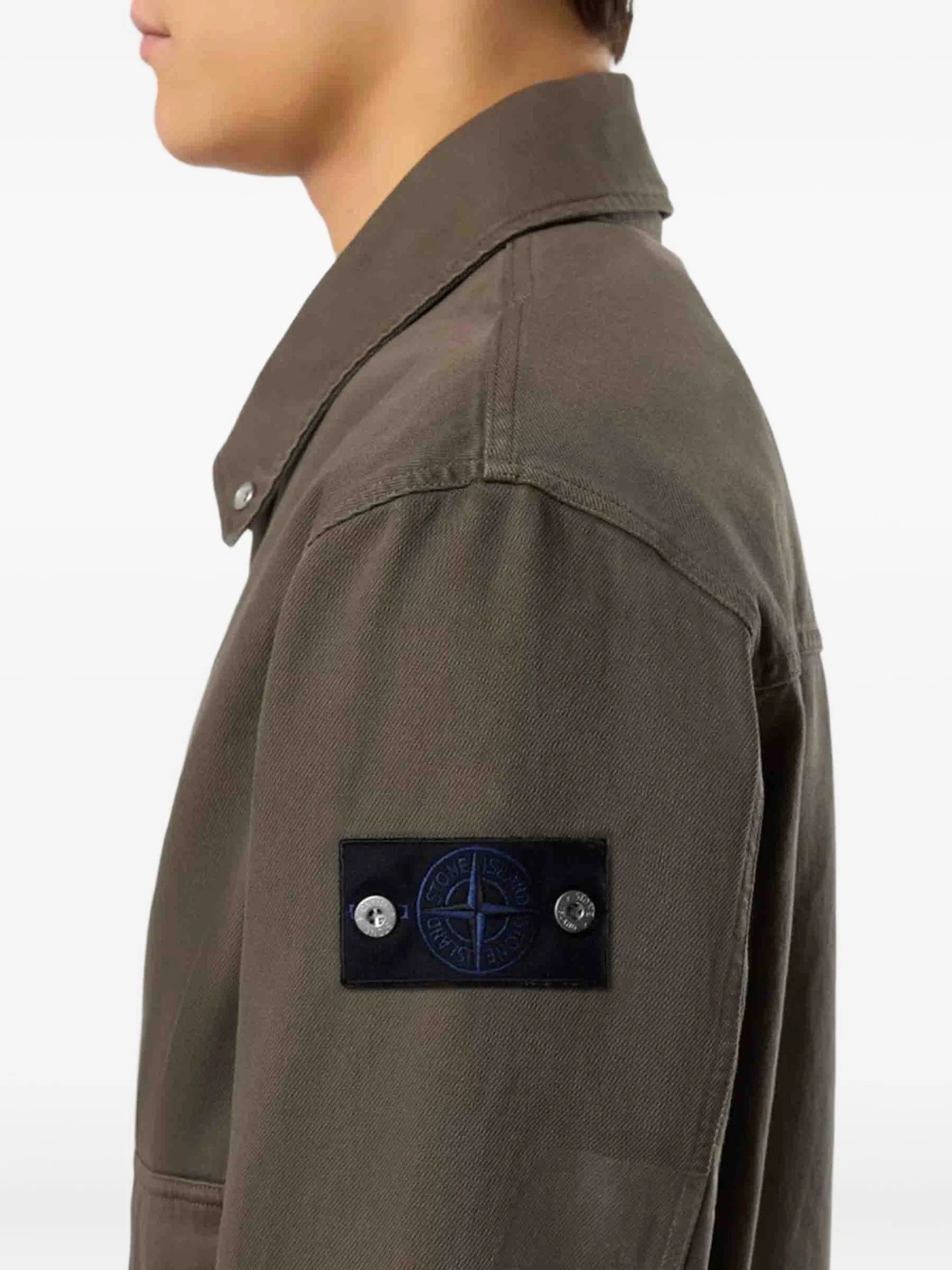 Stone Island denim coach jacket