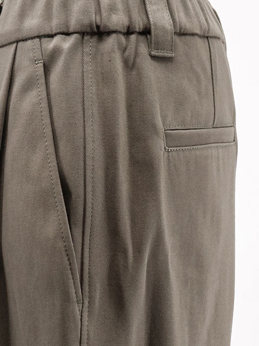 Brunello Cucinelli Cotton trousers with elastic and Monili detail
