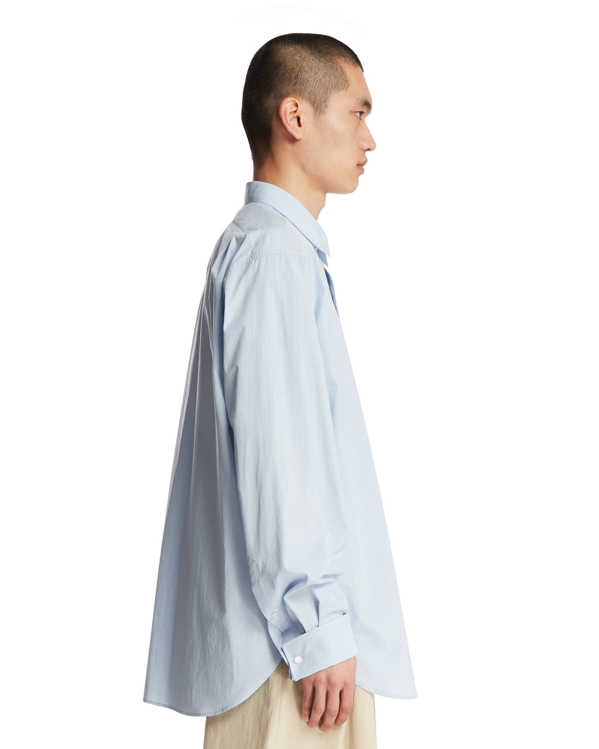 THE ROW Camicia Melchior In Cotone Azzurra