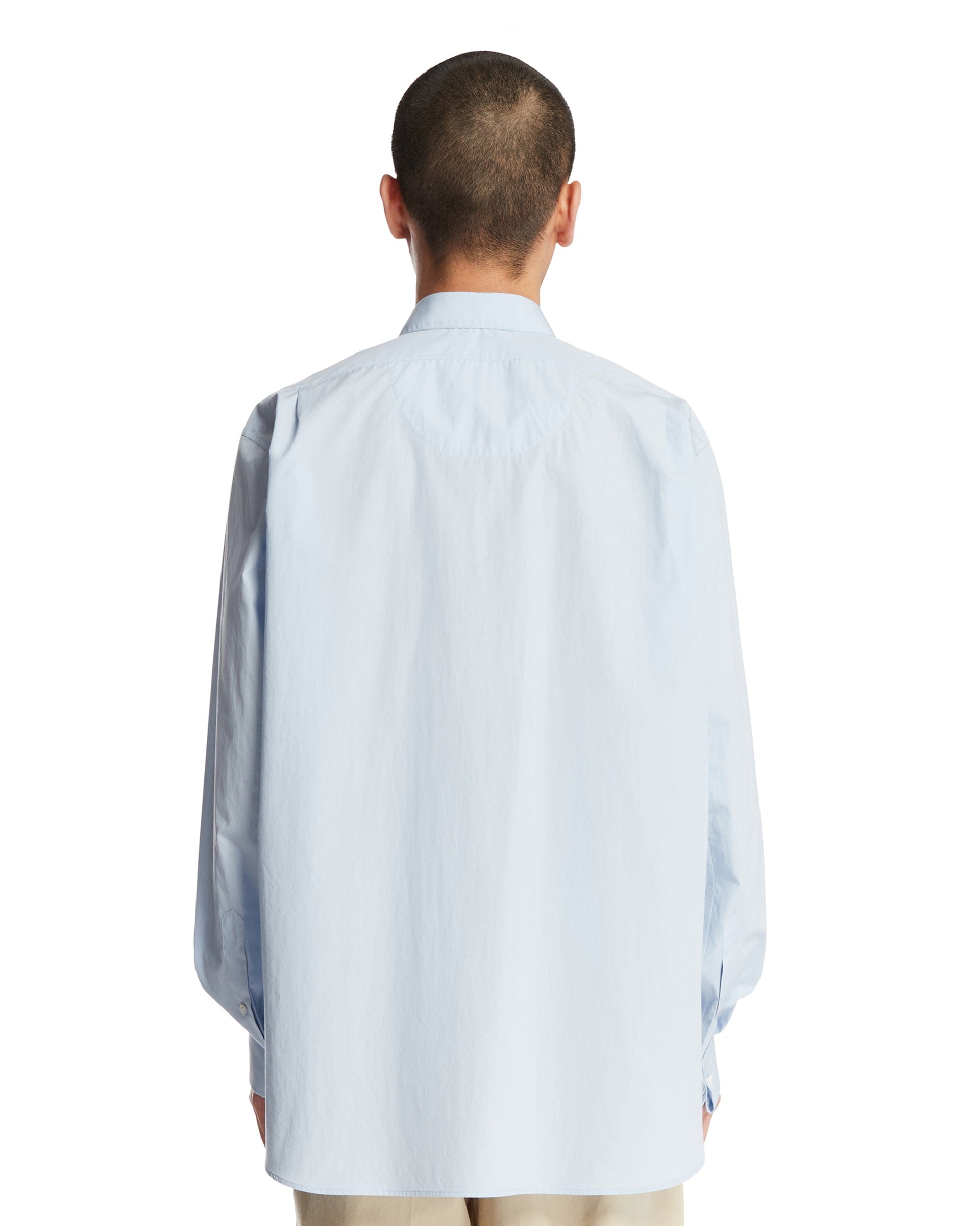 THE ROW Camicia Melchior In Cotone Azzurra