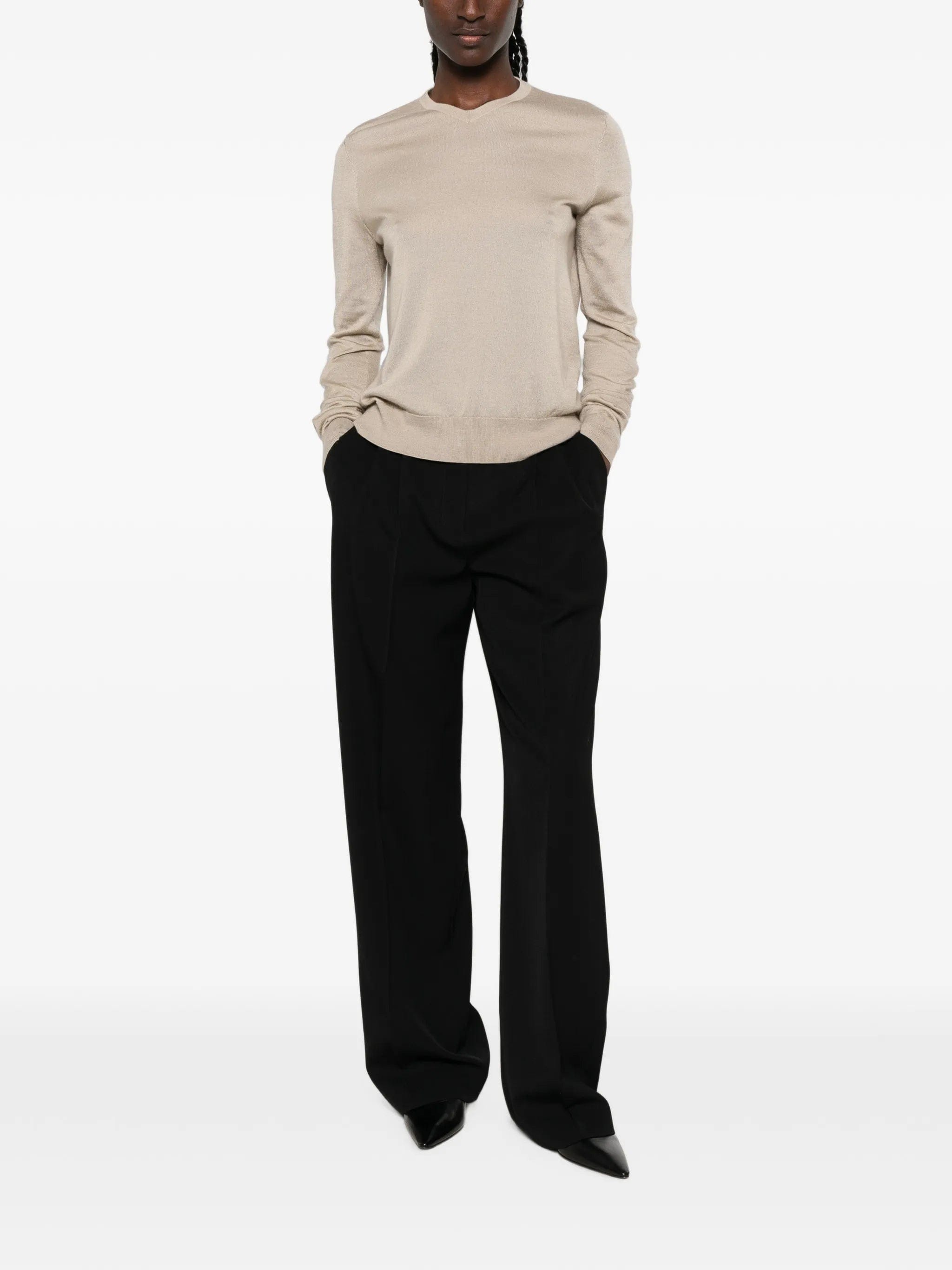 The Row Ondre V - neck jumper