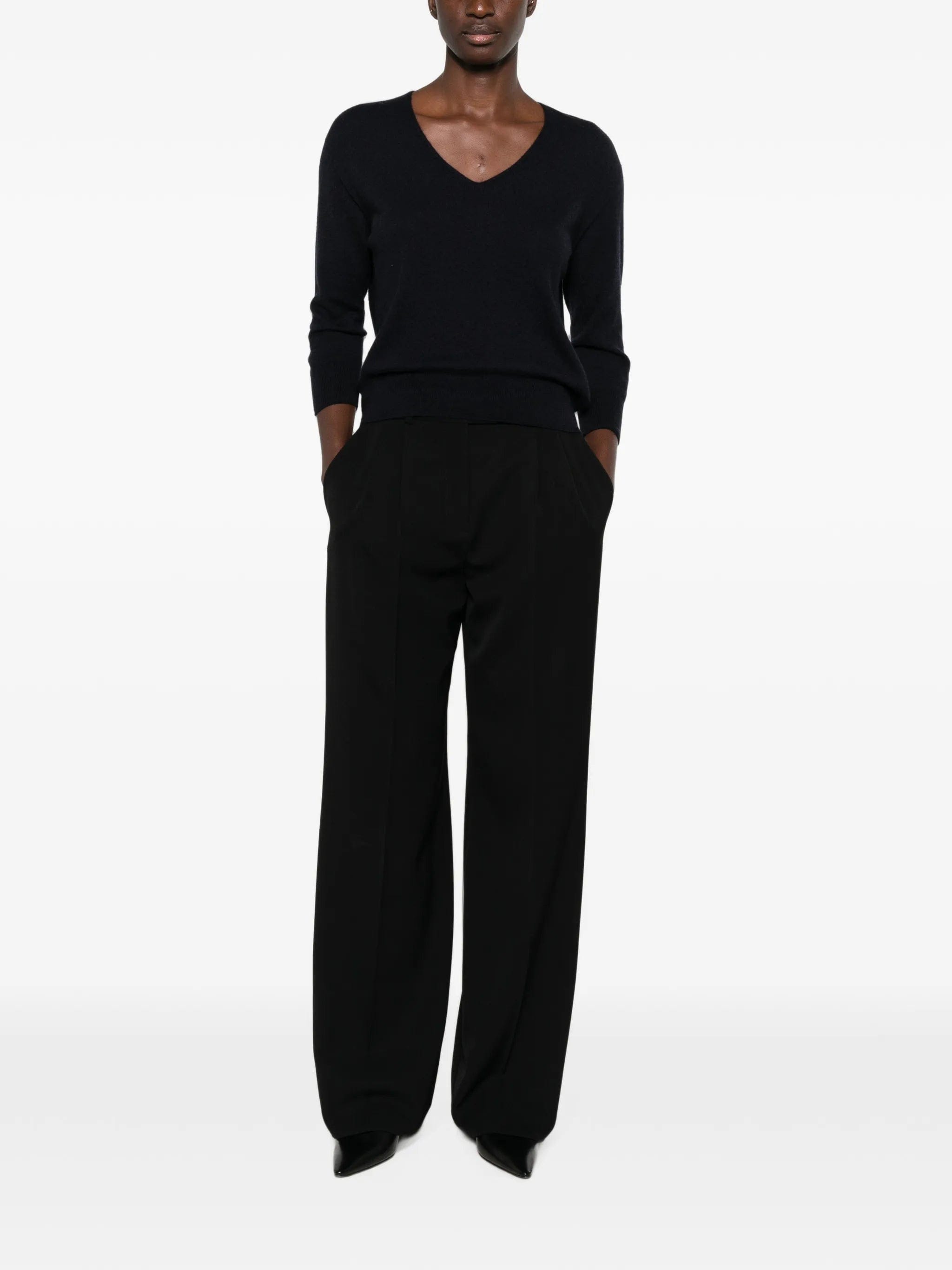 The Row Orchidea V - neck sweater