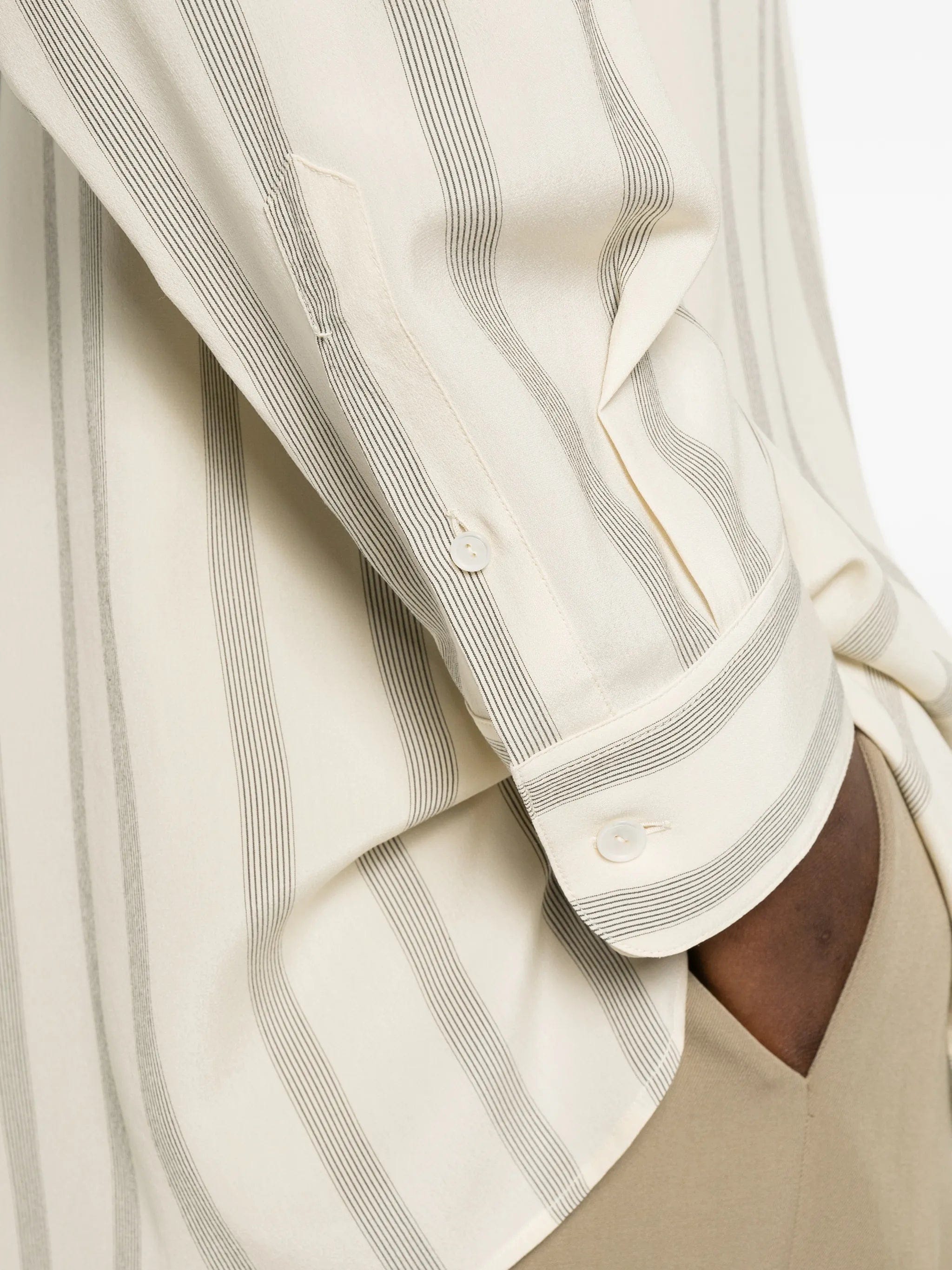 The Row Sisilia striped shirt