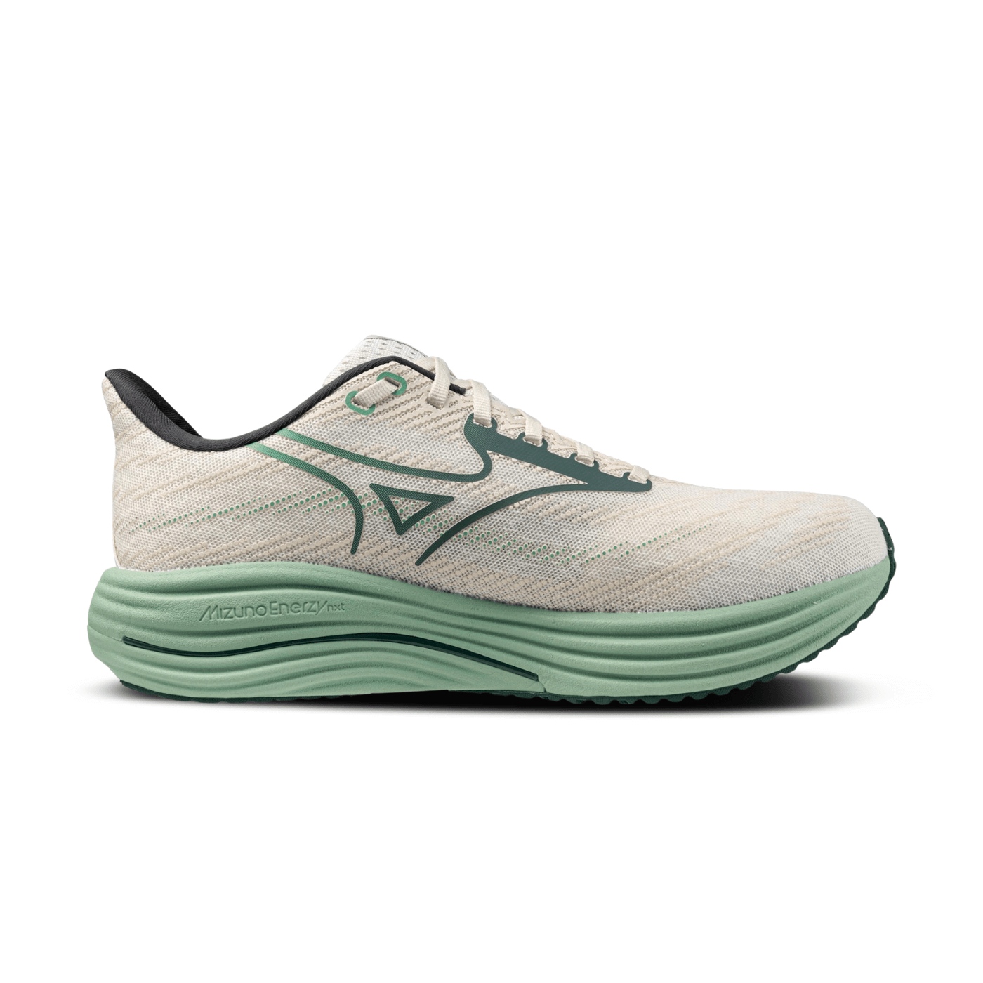 Mizuno Wave Rider 29 Running Shoe White - Bistro Green