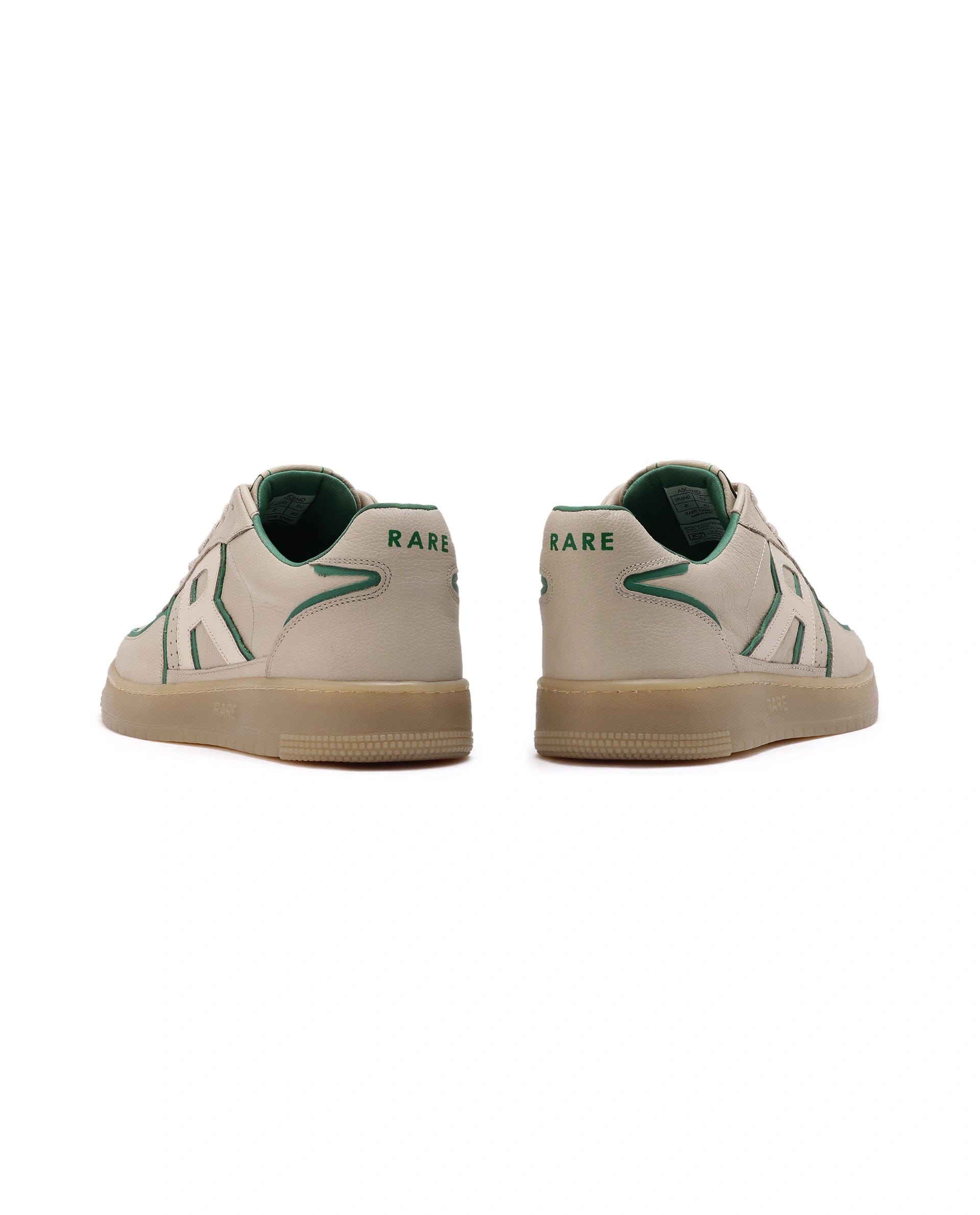 RAREZ Rare Rabbit Men Ascend Beige Dual Tone Genuine Leather Lace - Up Low Top Sneaker Shoes