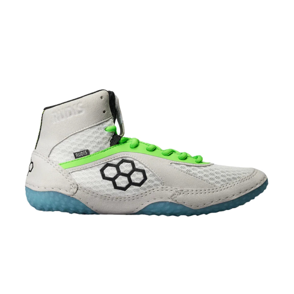 WHITE* Rudis Alpha 2.0 Sneaker Mens White Mid Top Athletic Wrestling Shoes LIQ1183