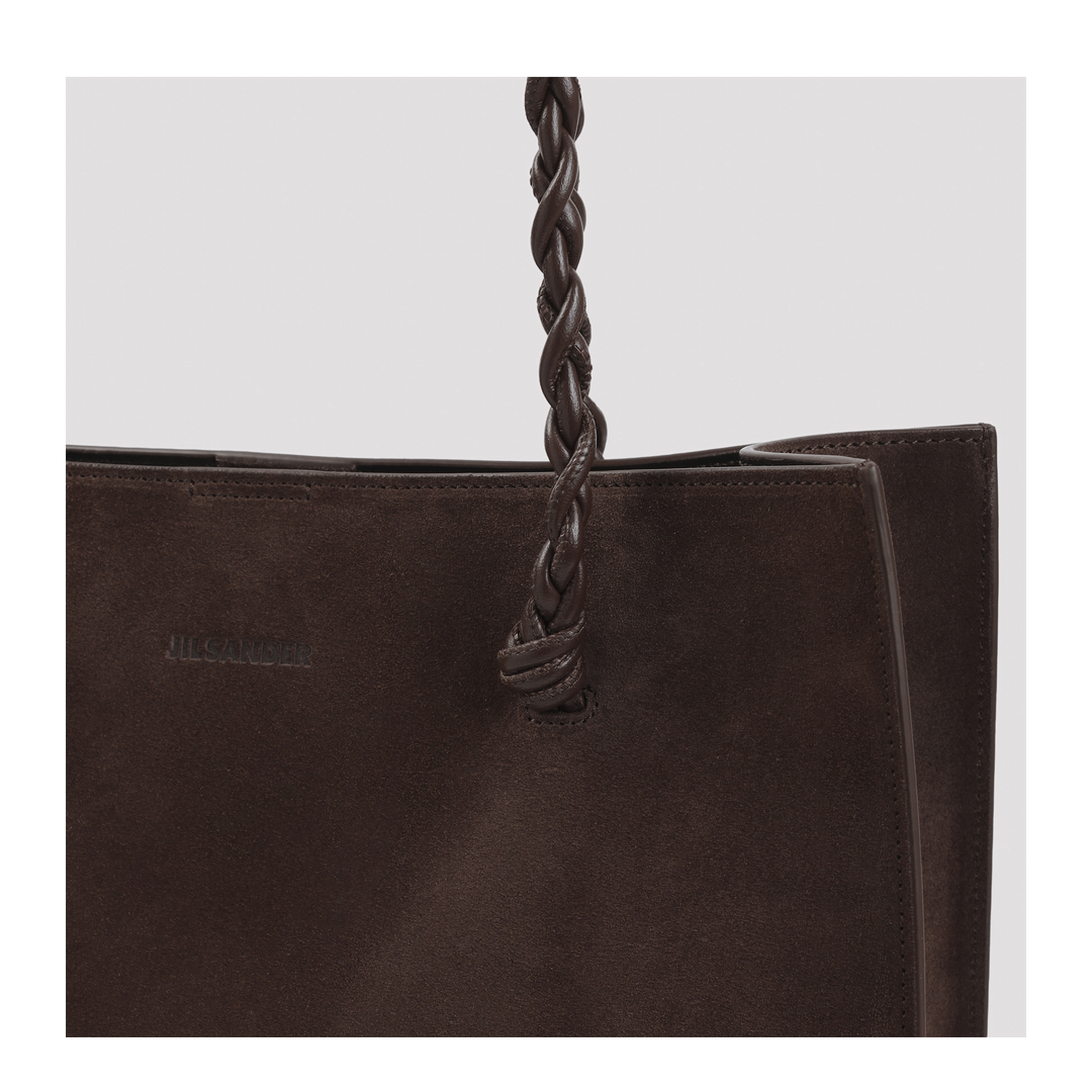 Jil Sander The Marino Calf Leather Tote - Midnight Brown