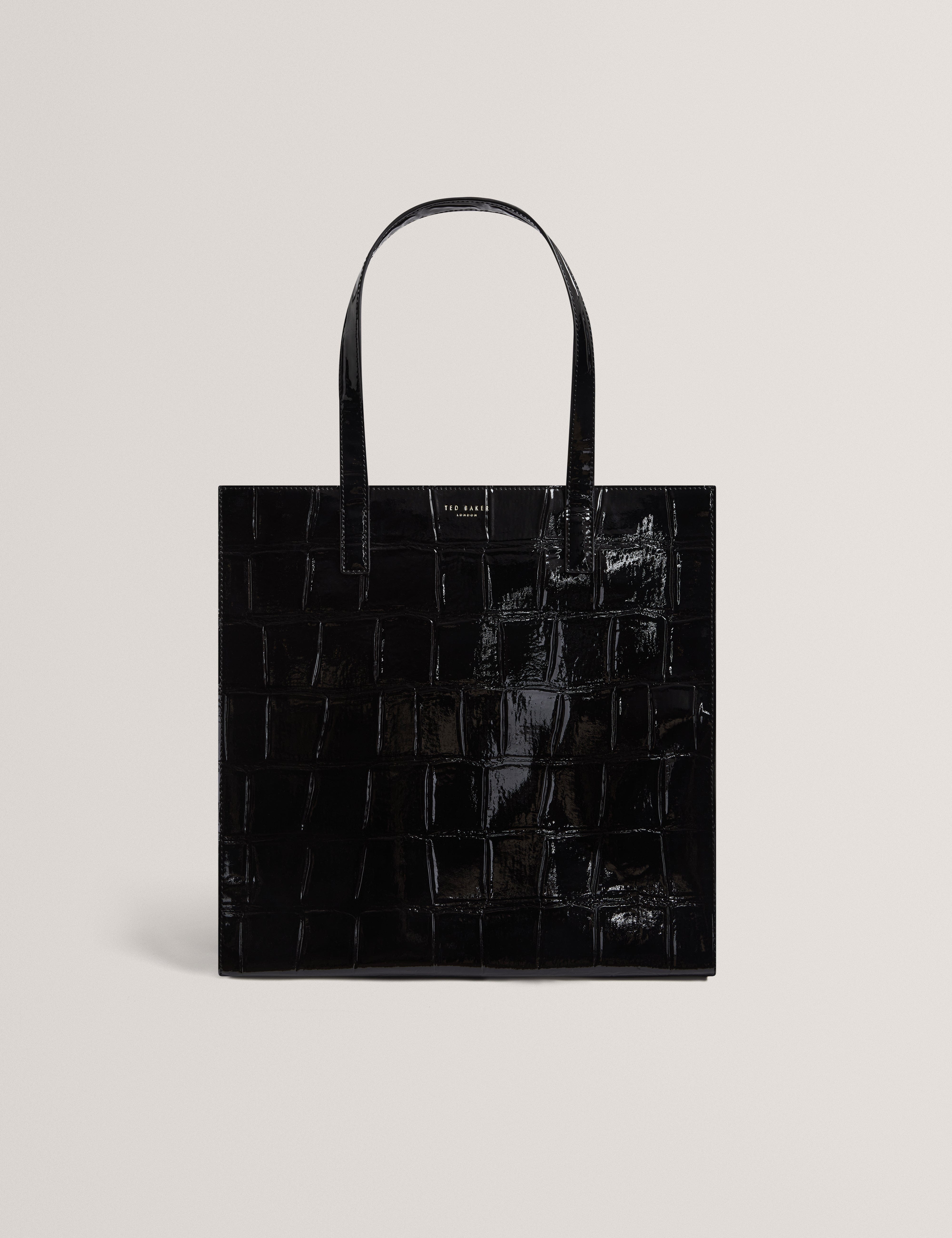 Ted Baker Vannda Croc Effect Large Icon Bag Black