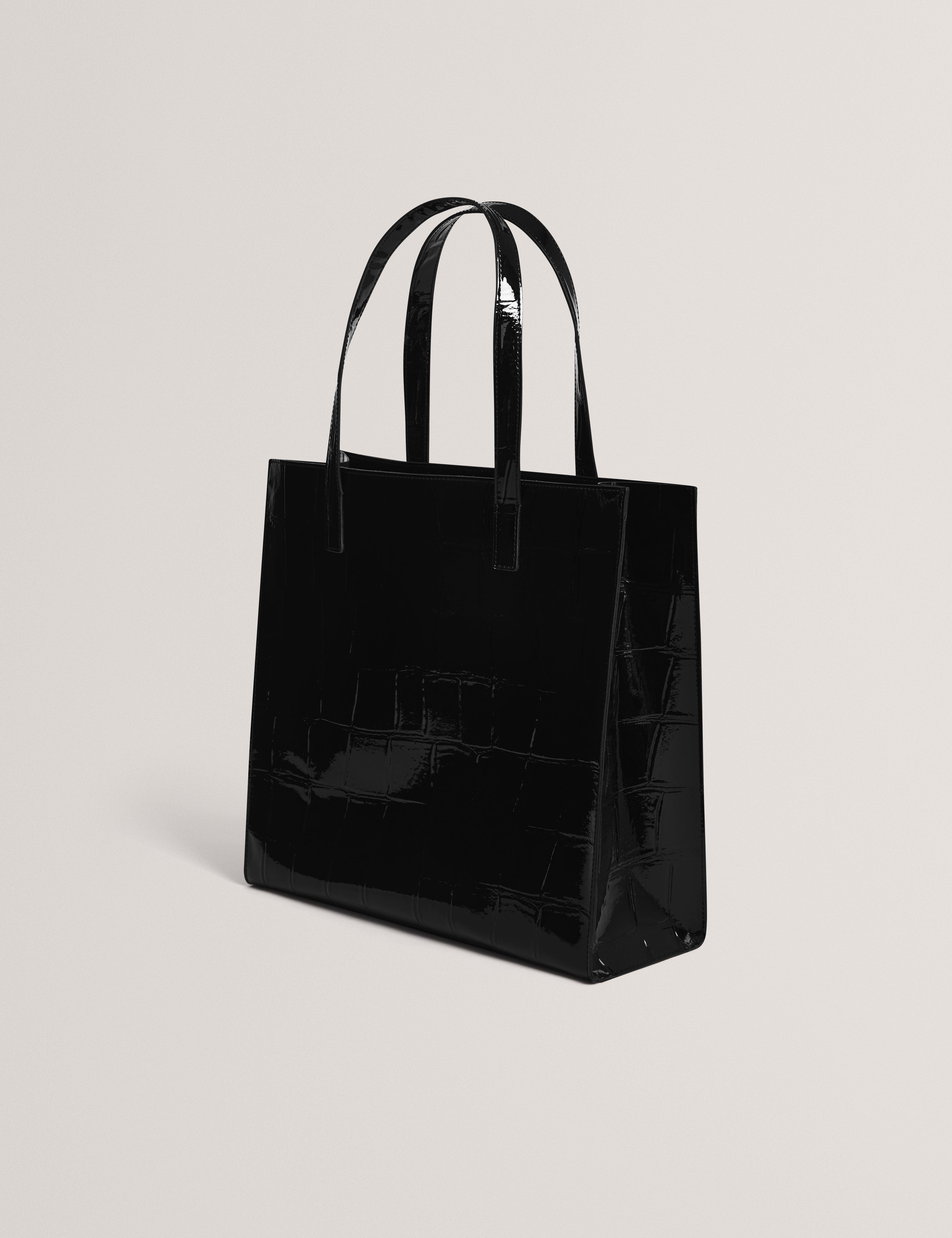 Ted Baker Vannda Croc Effect Large Icon Bag Black