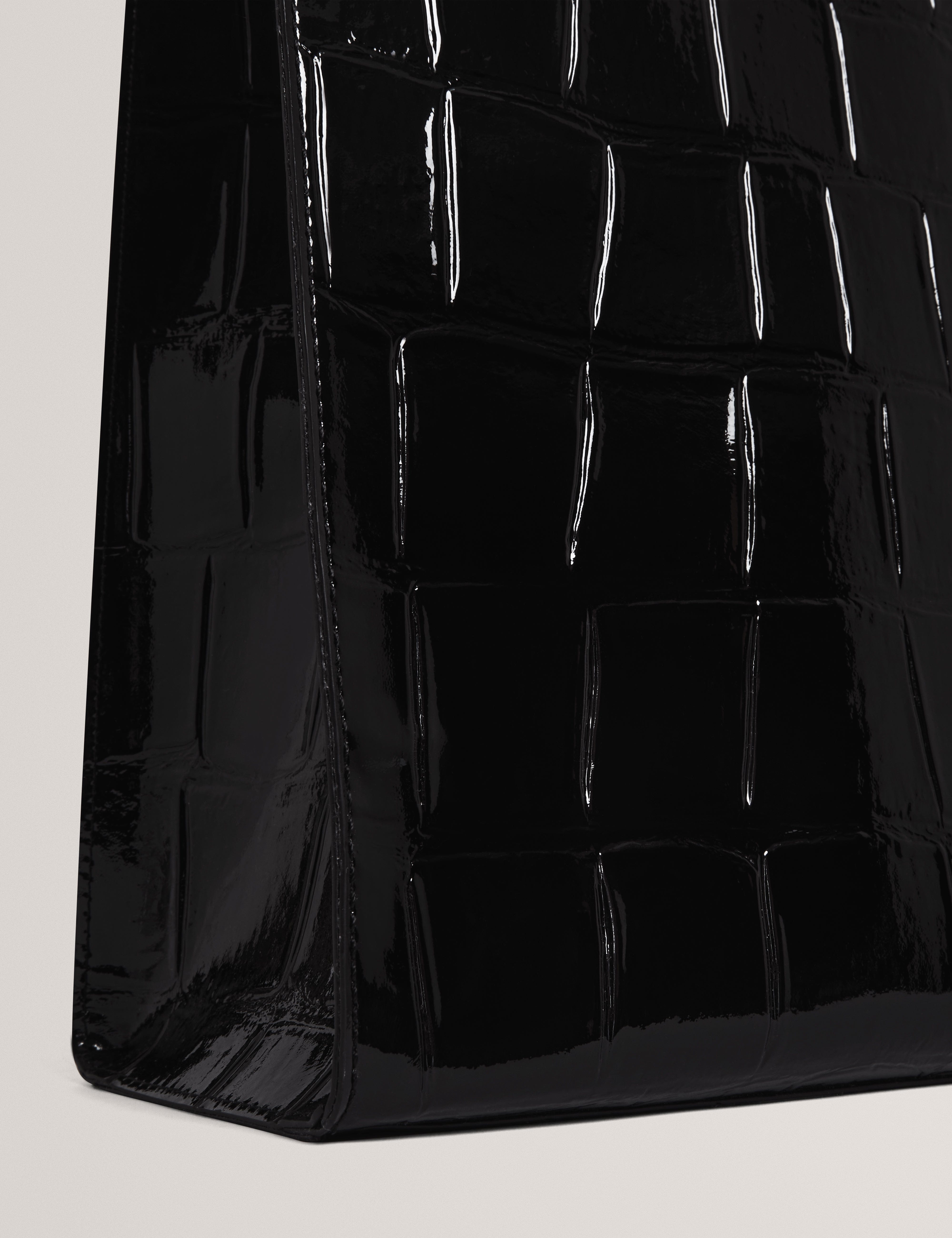 Ted Baker Vannda Croc Effect Large Icon Bag Black