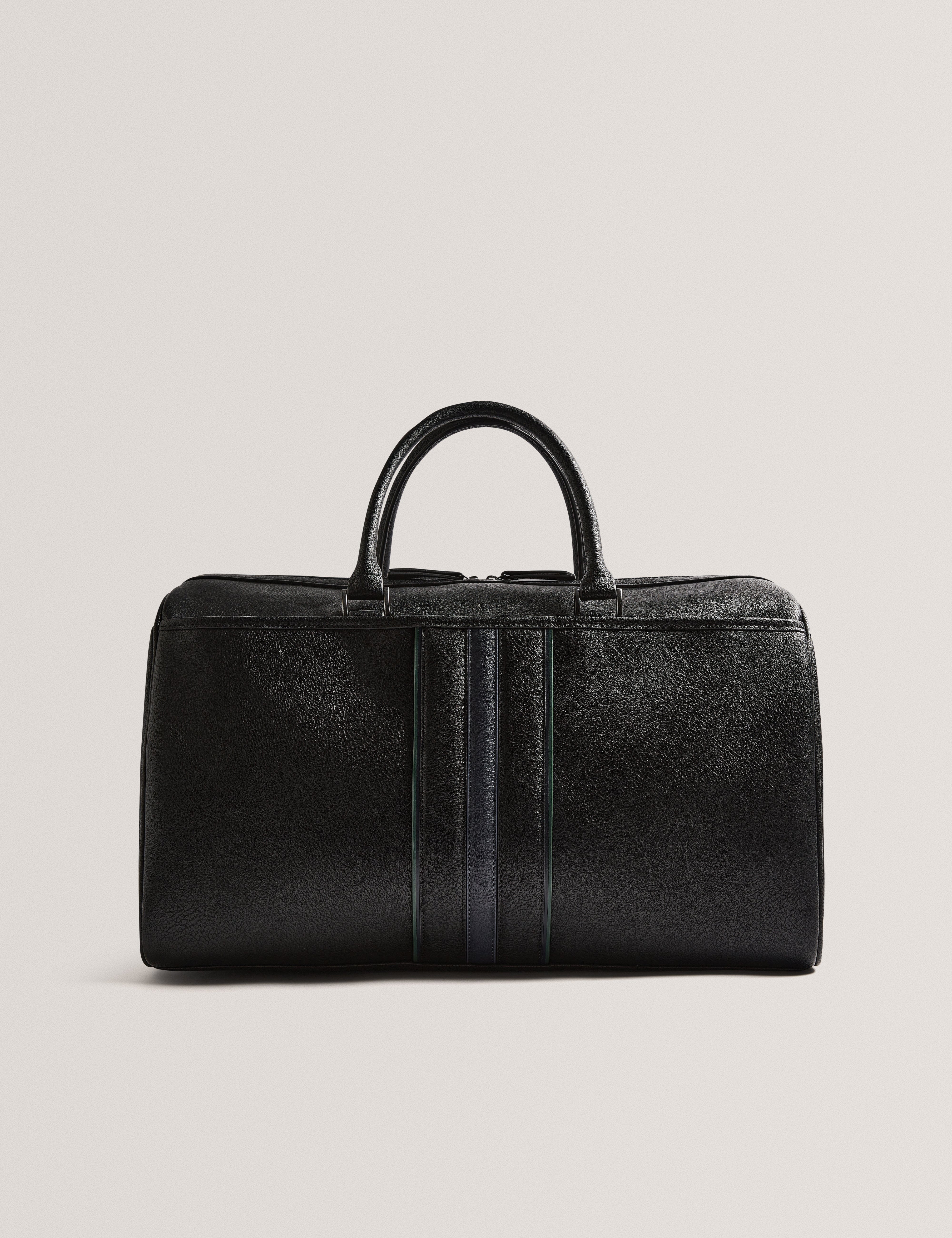 Ted Baker Kelvin Stripe Pu Holdall Black