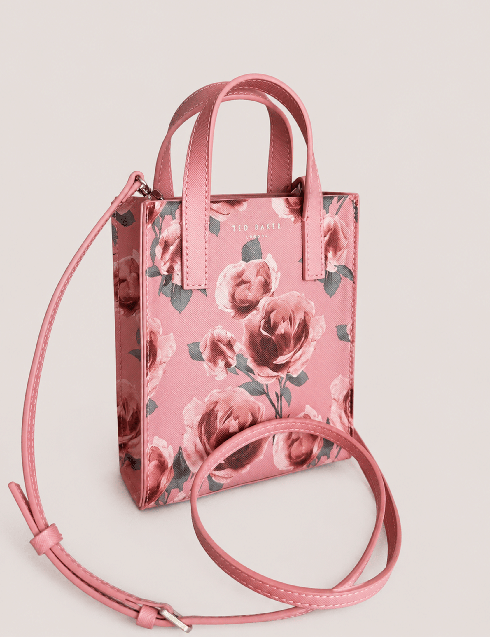 Ted Baker Garni Print Mini Icon Bag Pink