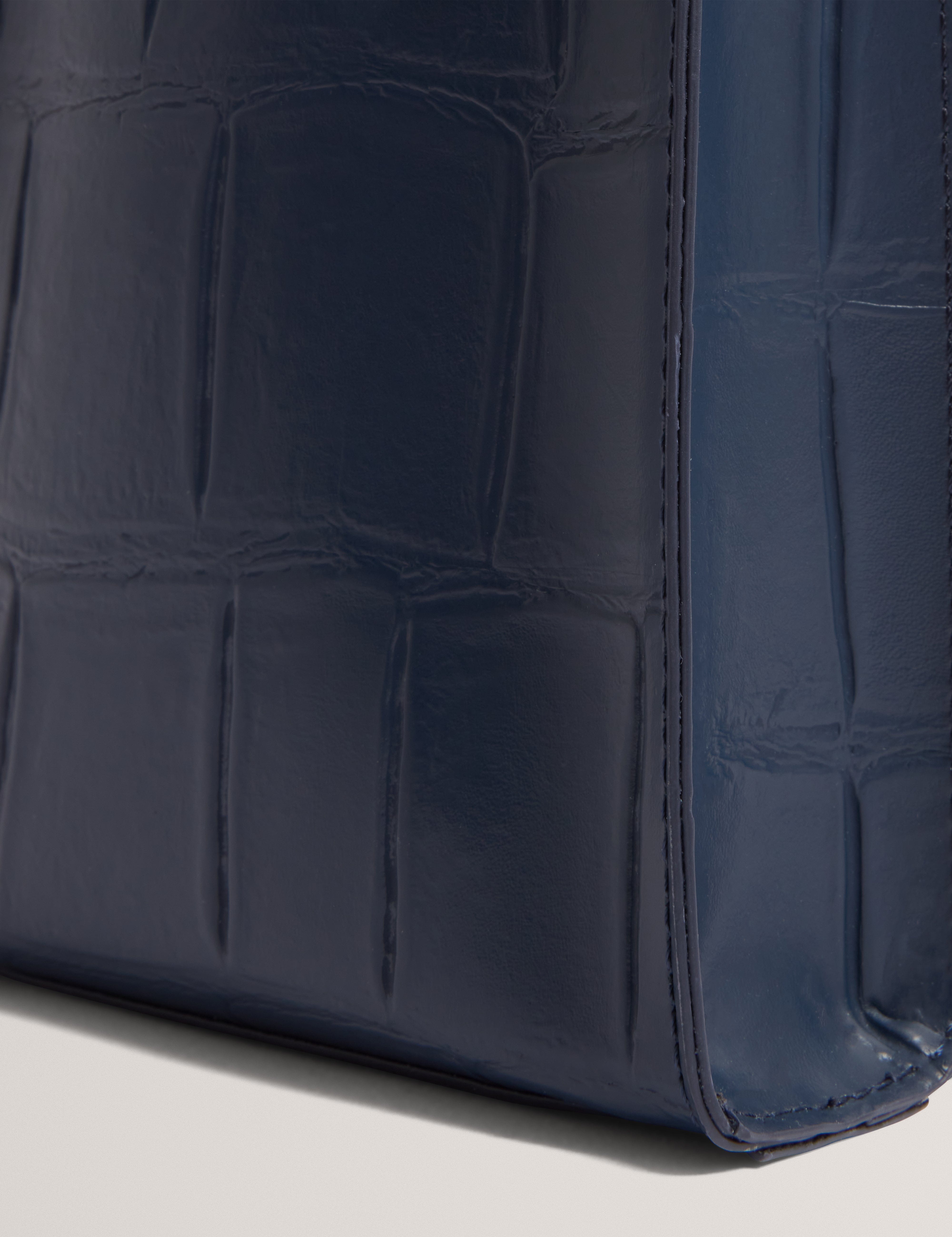 Ted Baker Gatocon Croc Effect Mini Icon Bag Navy