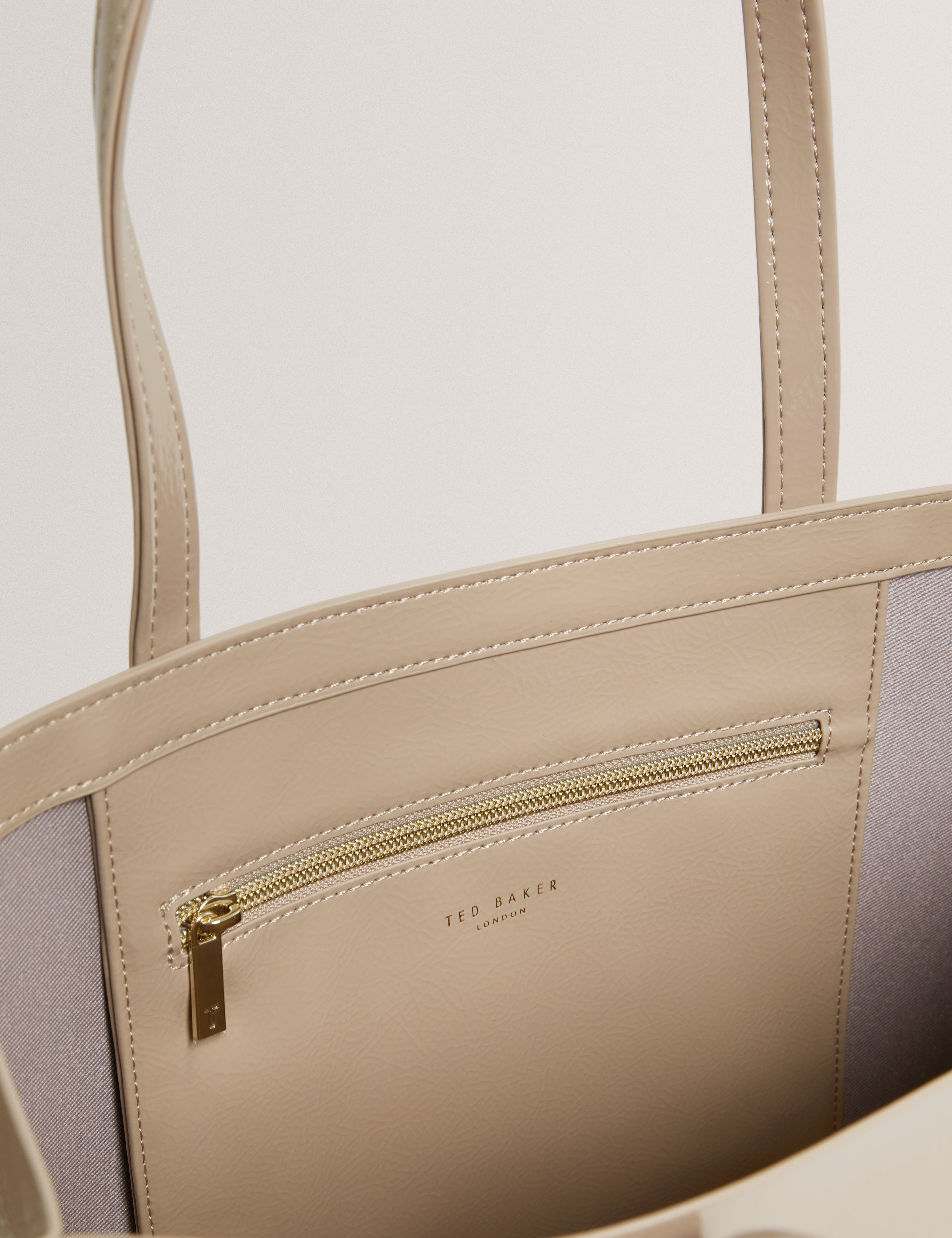 Ted Baker Crinkon Crinkle Large Icon Bag Stone