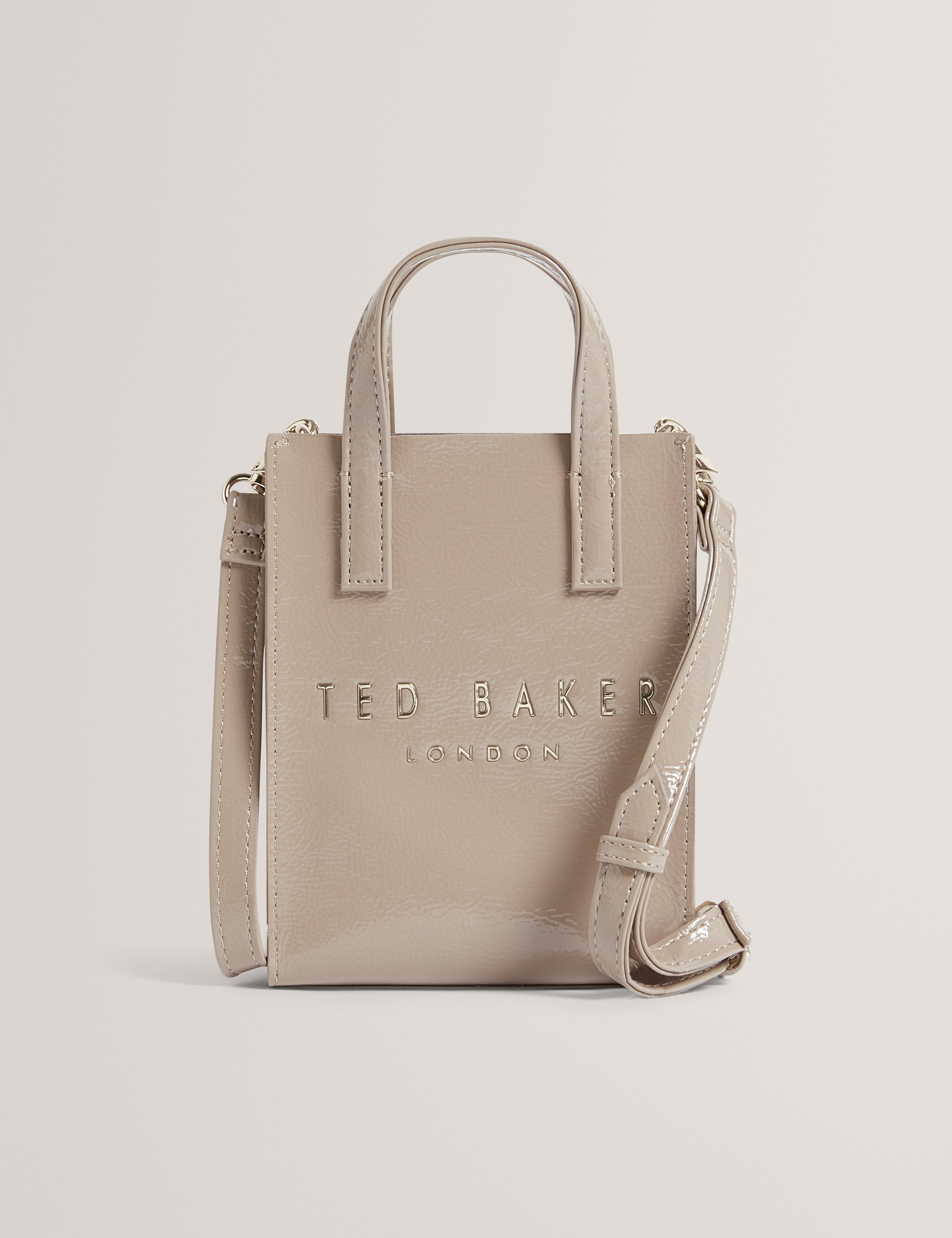 Ted Baker Crinkll Crinkle Mini Icon Bag Stone