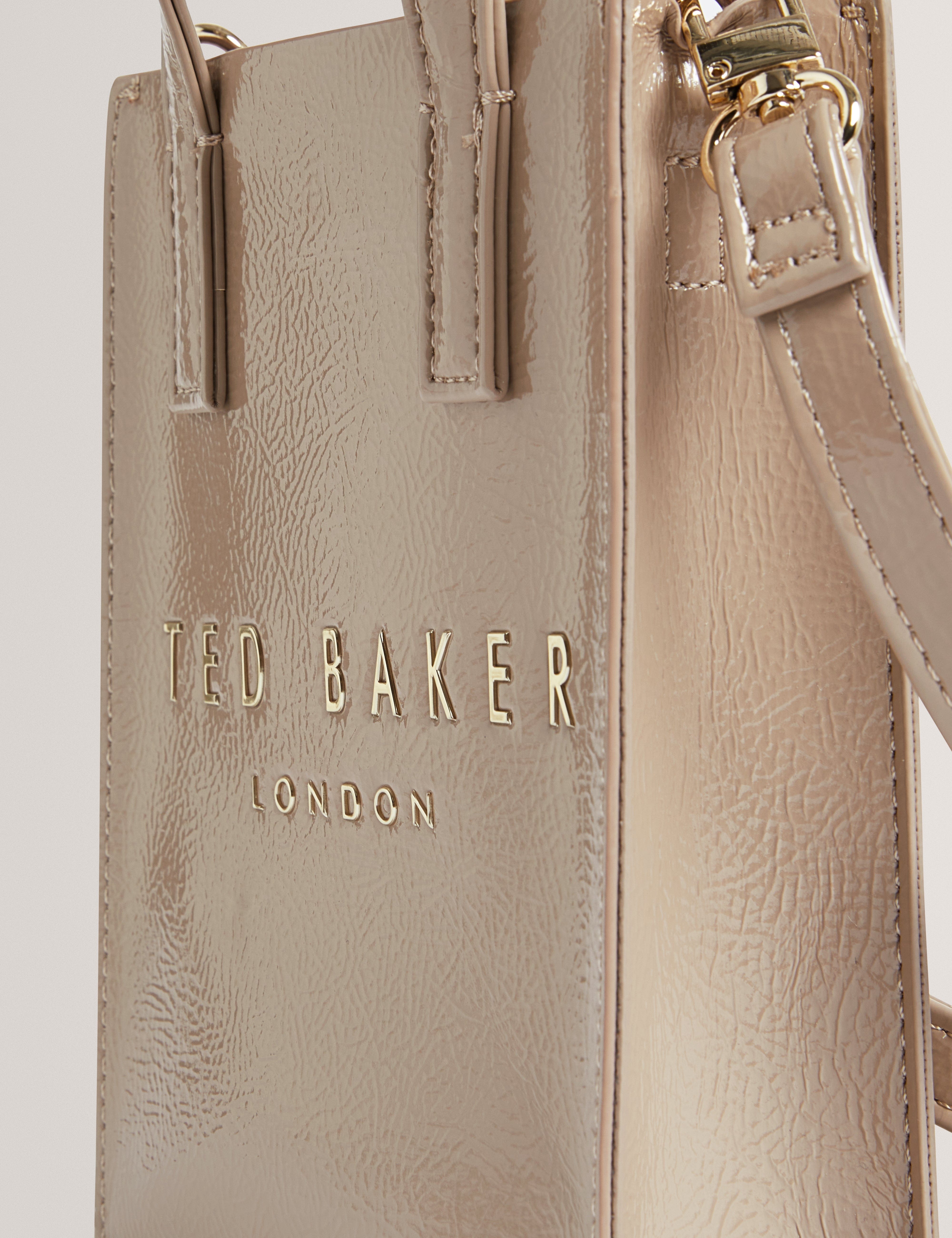 Ted Baker Crinkll Crinkle Mini Icon Bag Stone