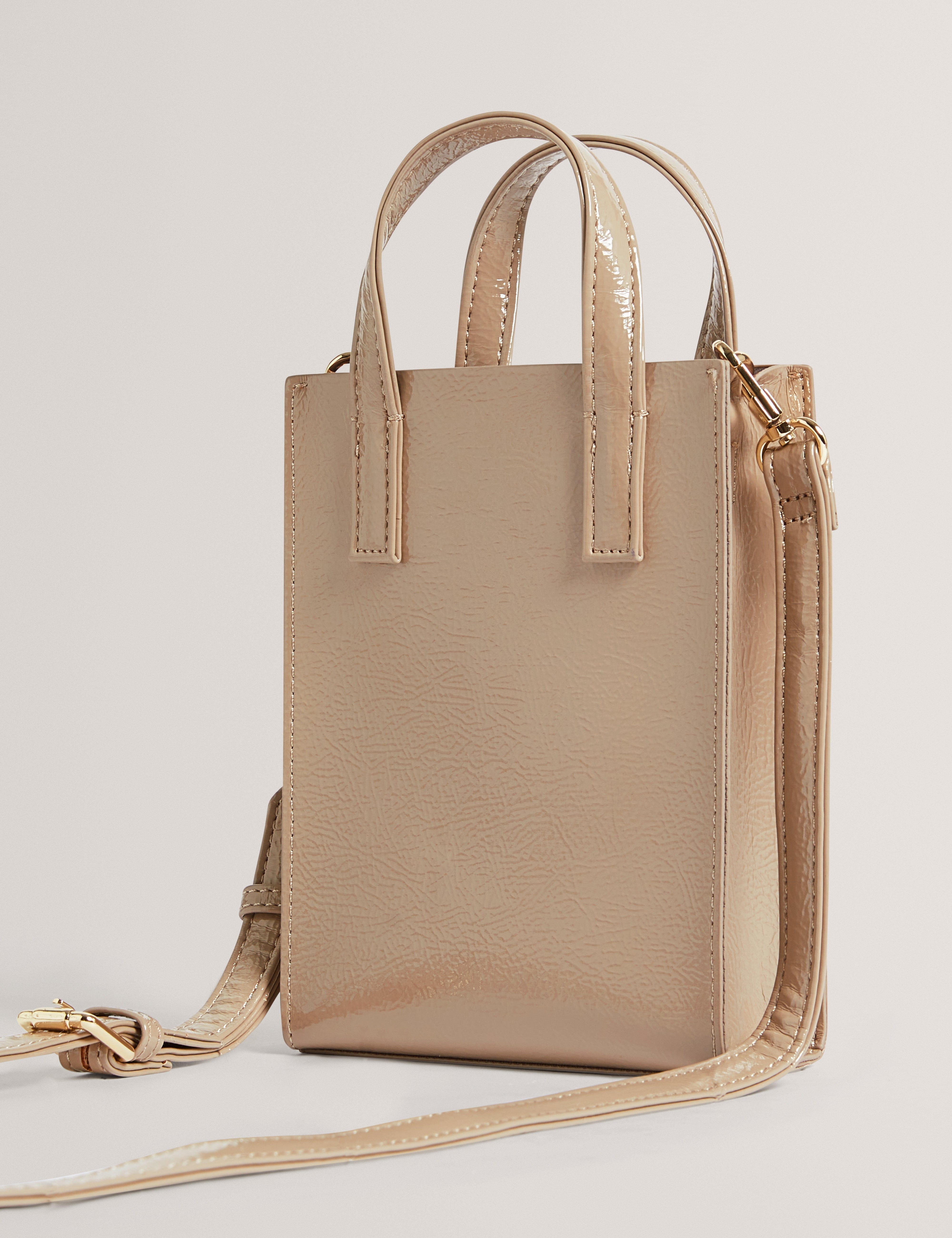 Ted Baker Crinkll Crinkle Mini Icon Bag Stone