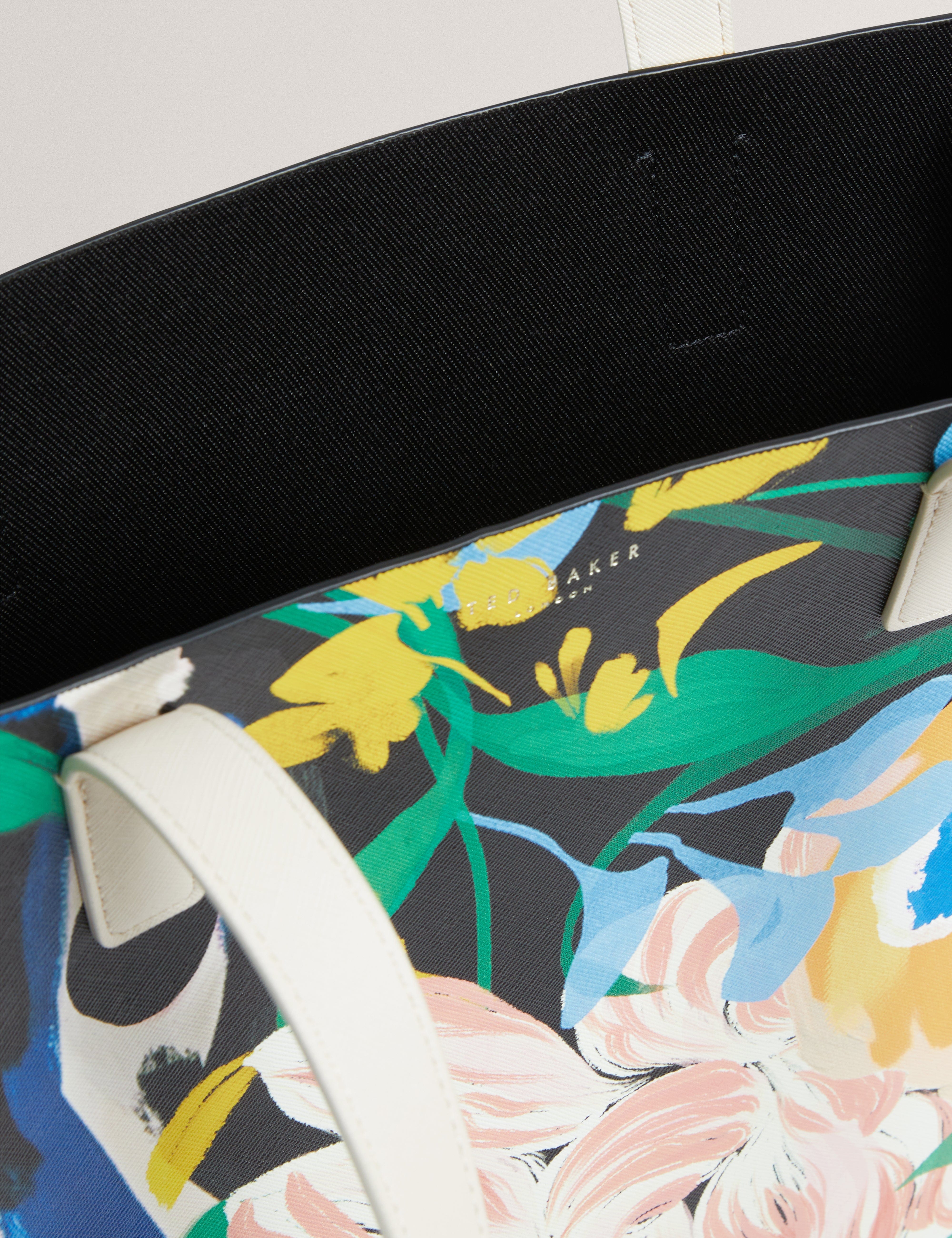 Ted Baker Bouani Floral Bouquet Printed Large Icon Bag Multicol