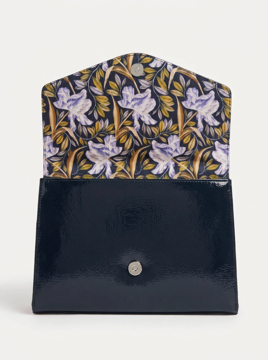 Ted Baker Caelyn Crinkle Icon Pouch Navy